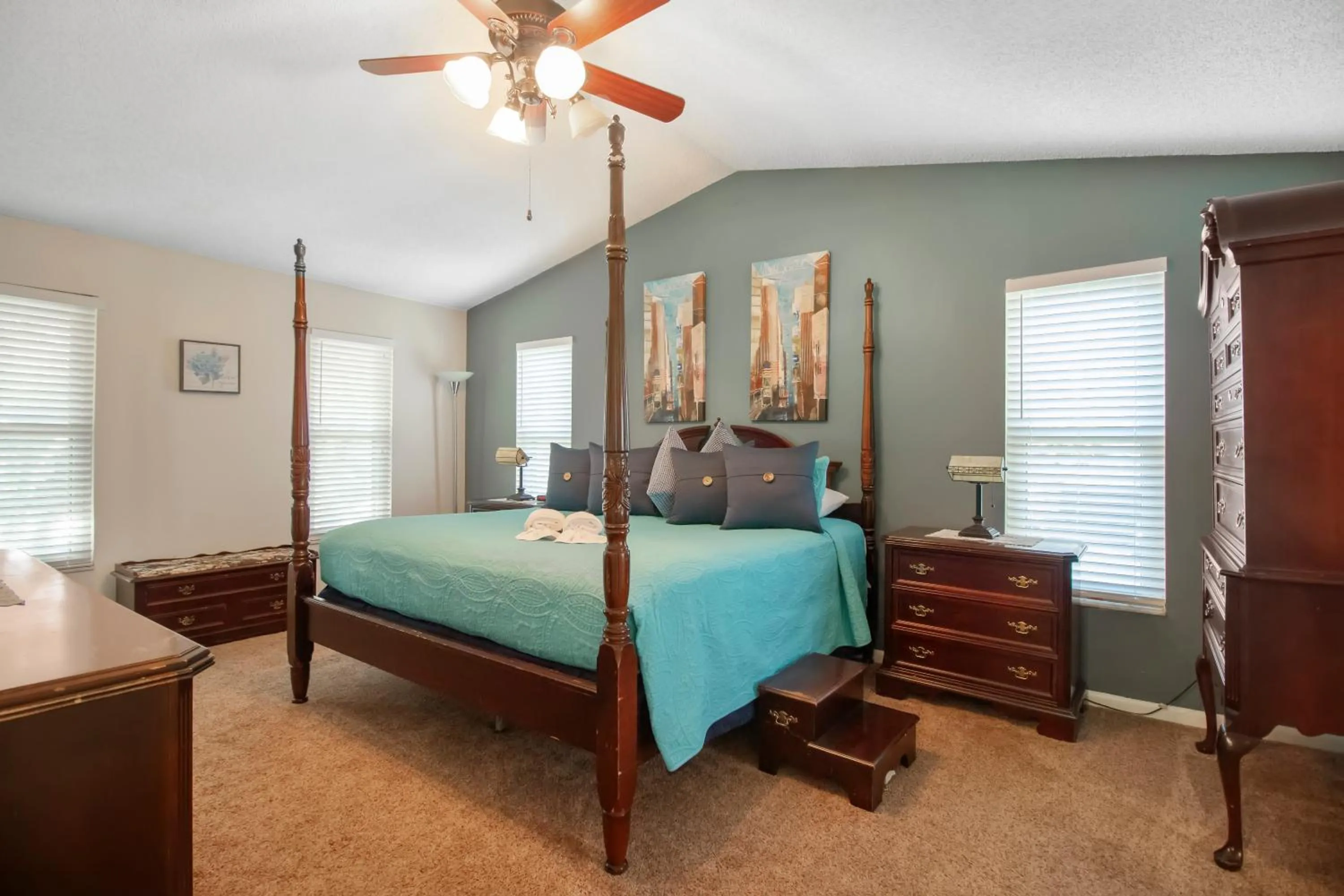 Bedroom, Bed in Tampa Bay Pool Home with Heated Pool