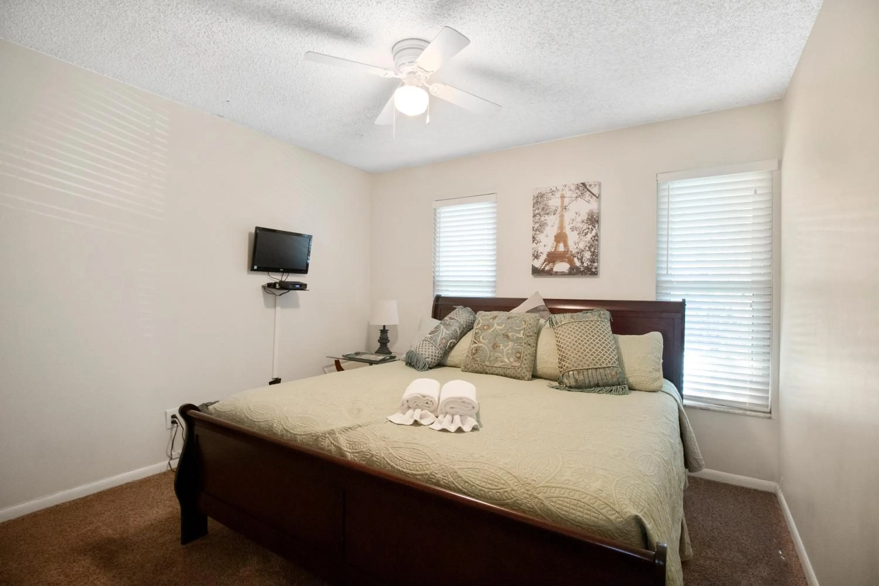 Bedroom, Bed in Tampa Bay Pool Home with Heated Pool