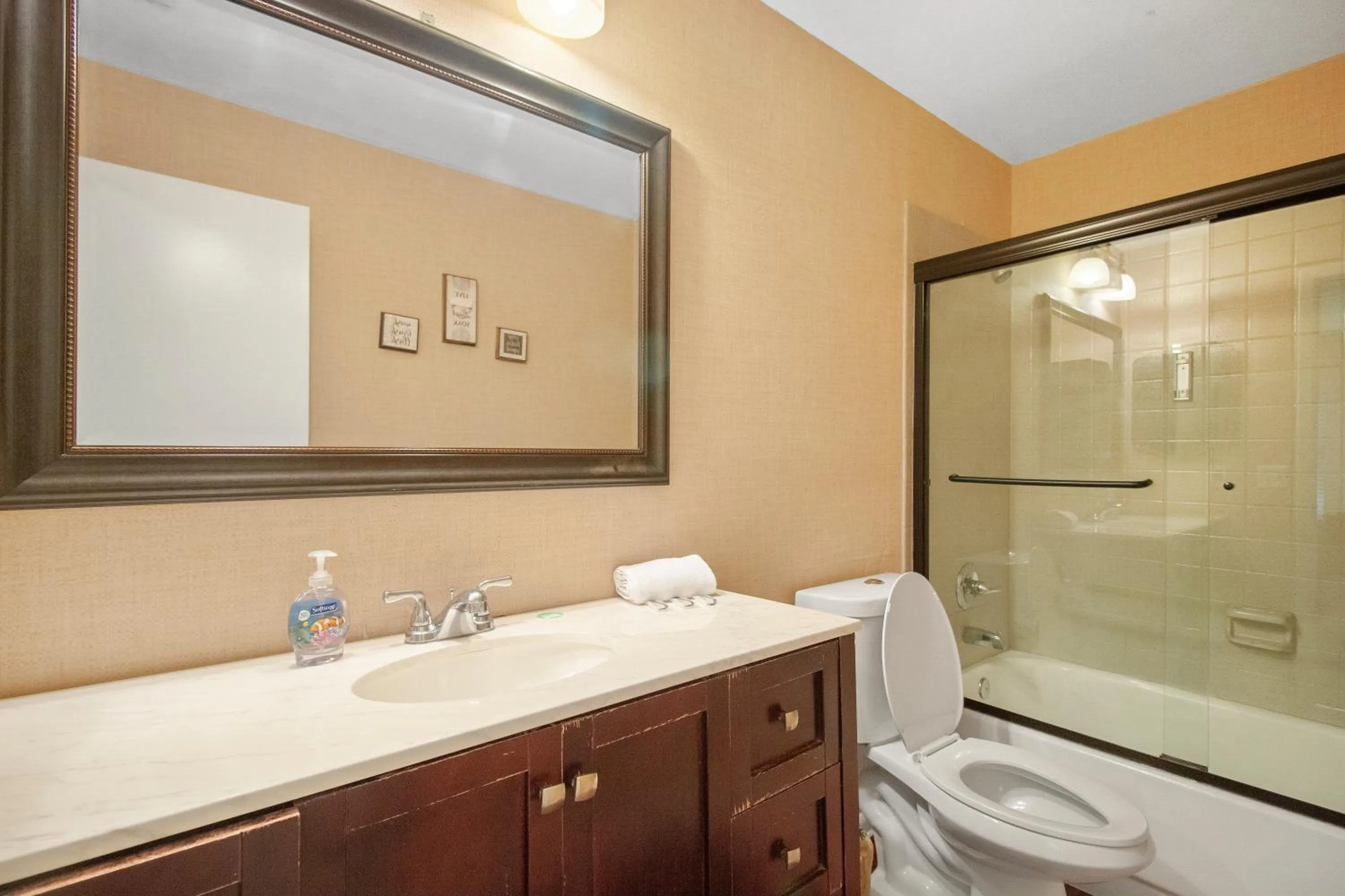 Shower in Tampa Bay Pool Home with Heated Pool