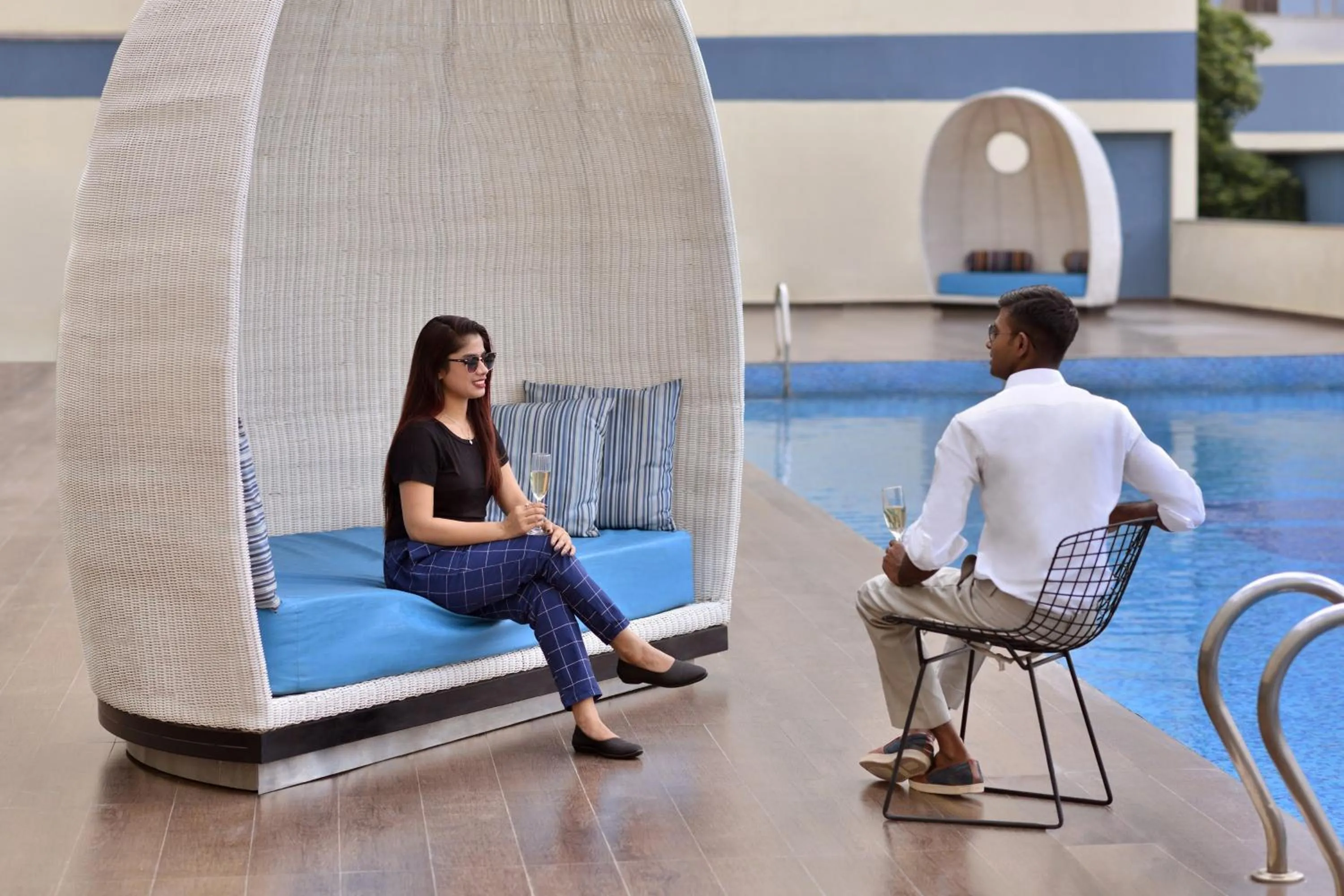 Swimming pool in Aloft Bengaluru Whitefield