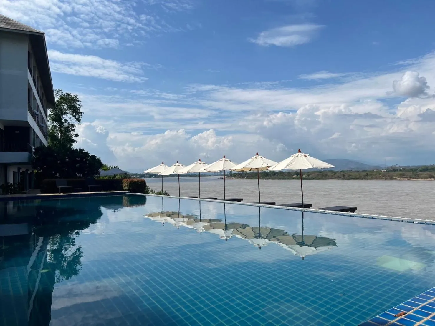 Pool view in Siam Triangle Hotel Chiang Sean