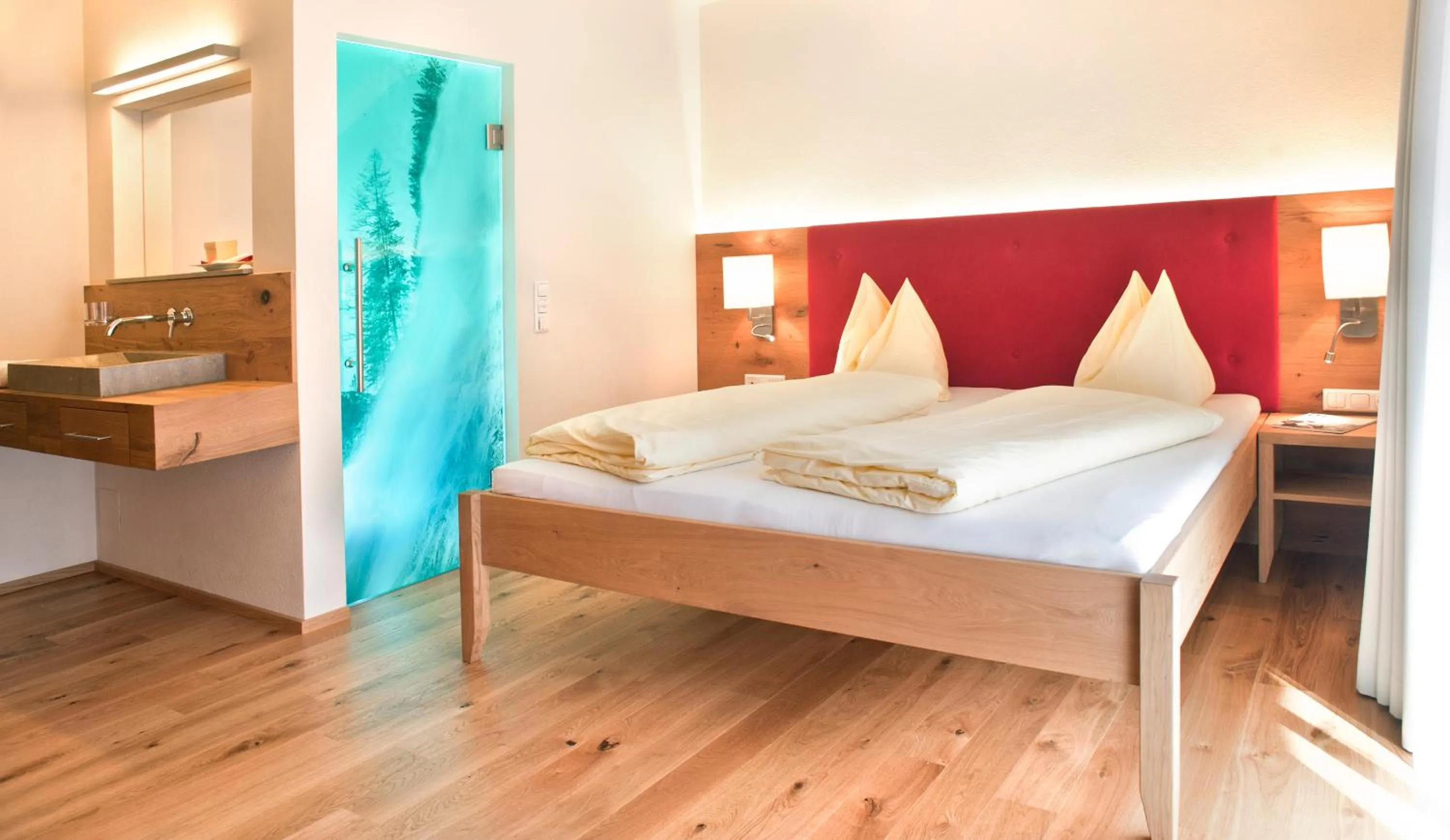 Bed in Hotel Schiederhof