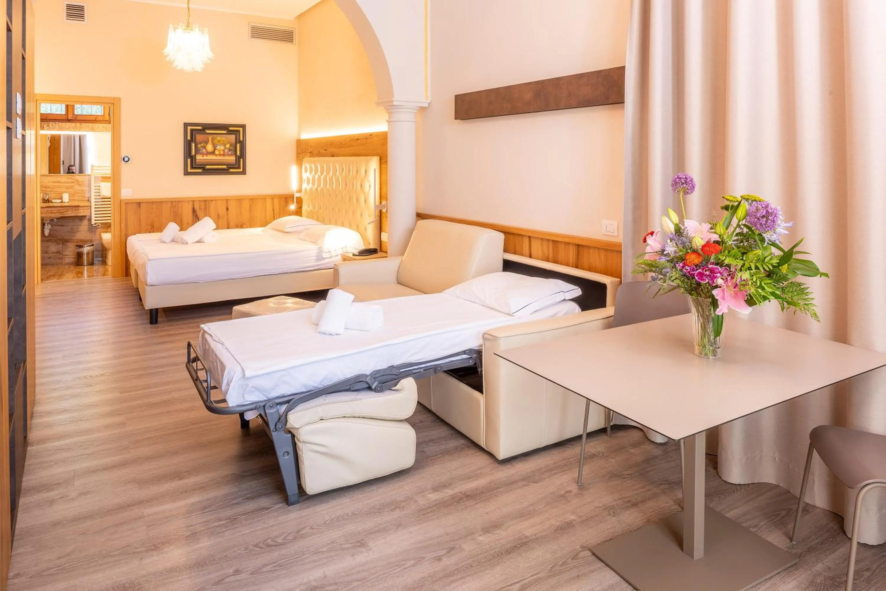 Bed in Hotel Du Parc