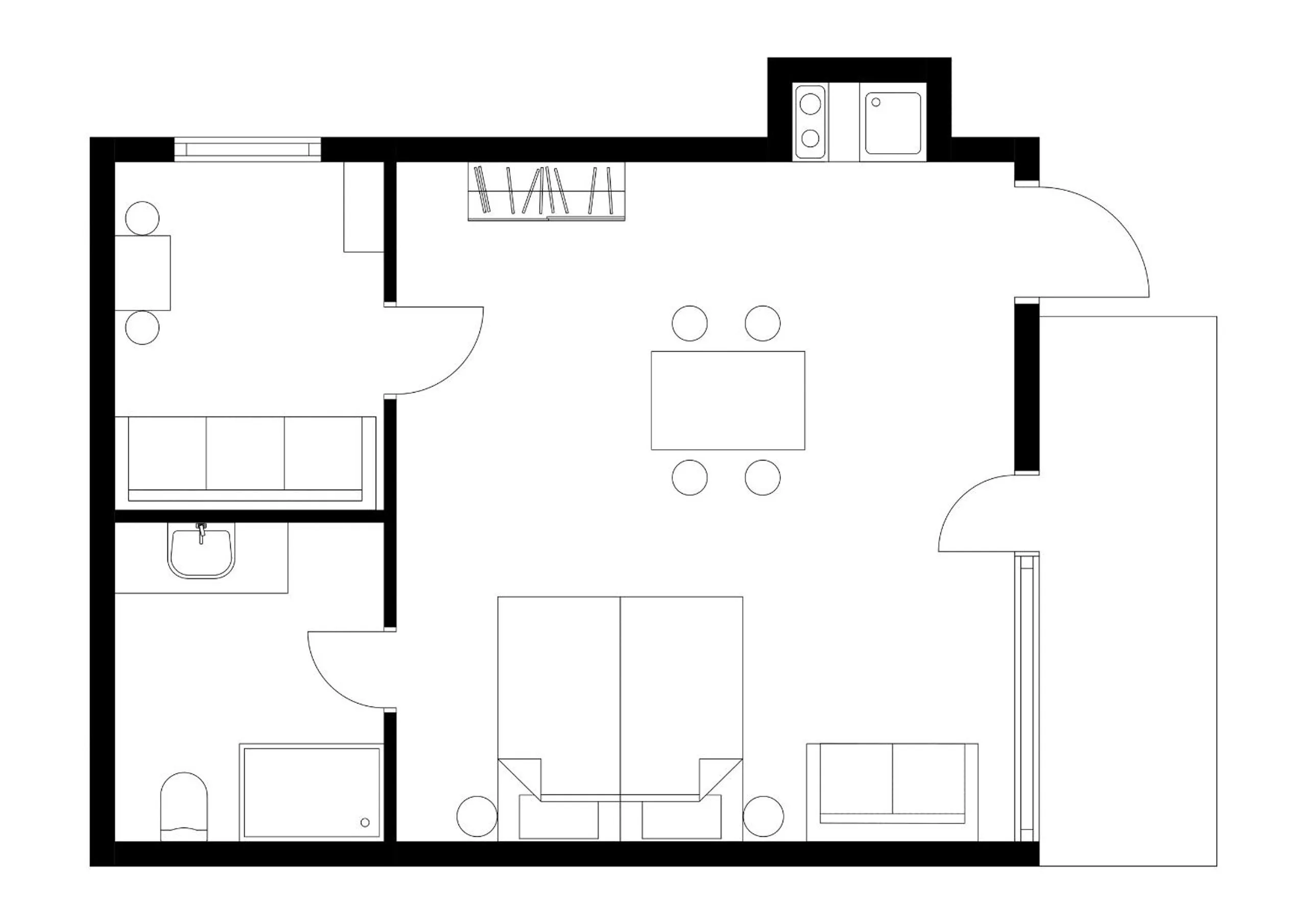 Floor plan in Villa Fantasia Budget Boutique Hotel