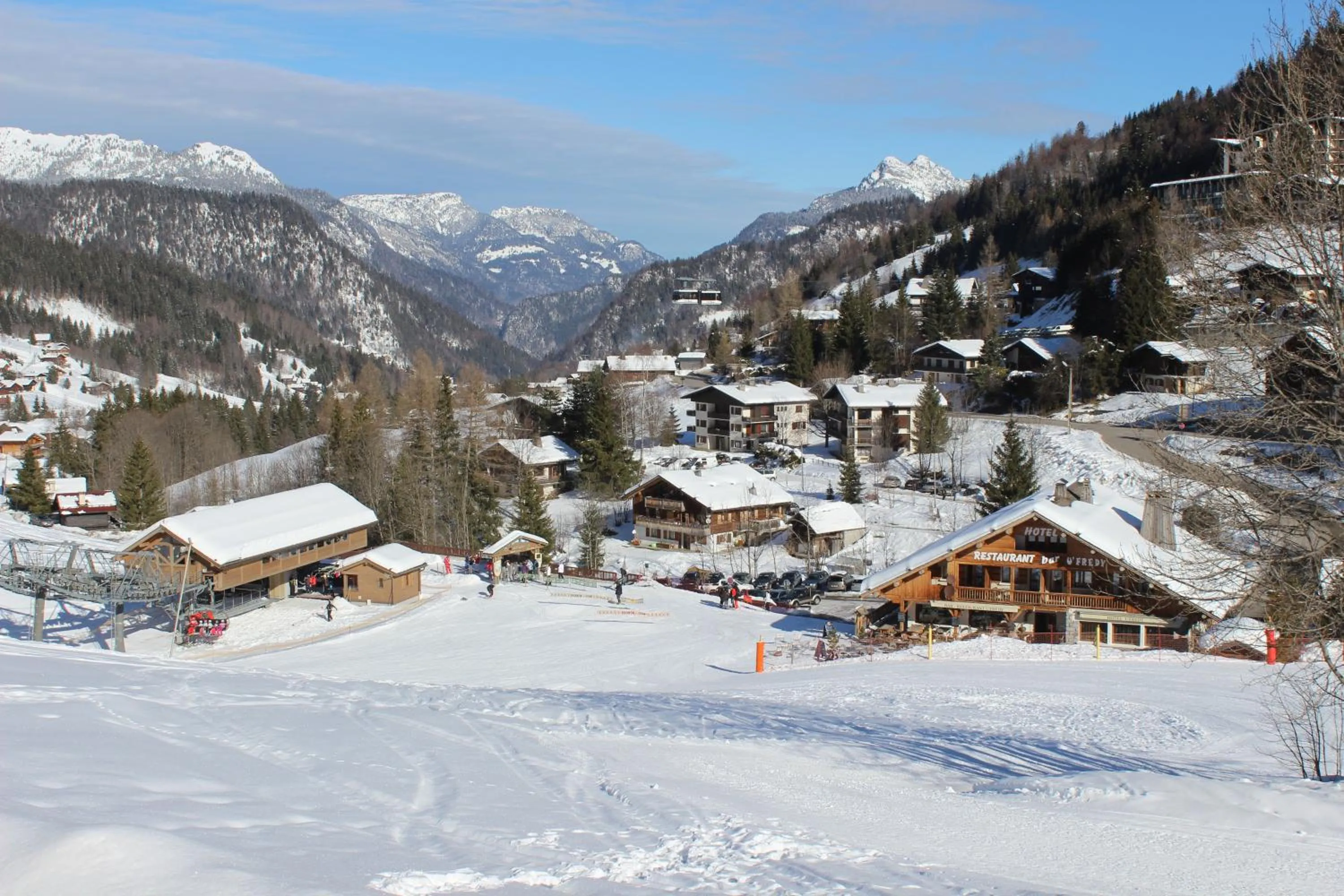 Winter in Hôtel Restaurant U'Fredy
