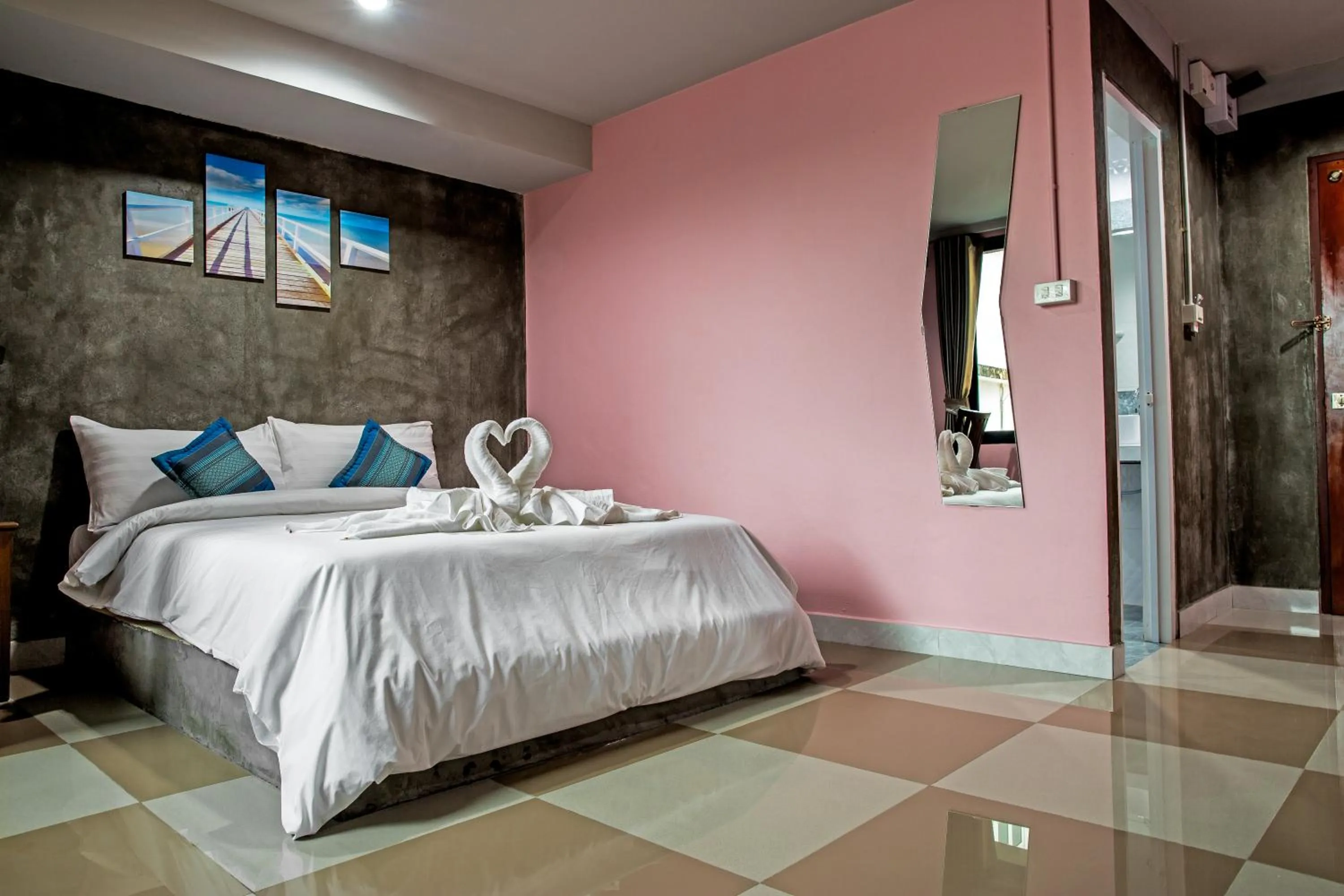 Bed in The Guest Hotel Krabi