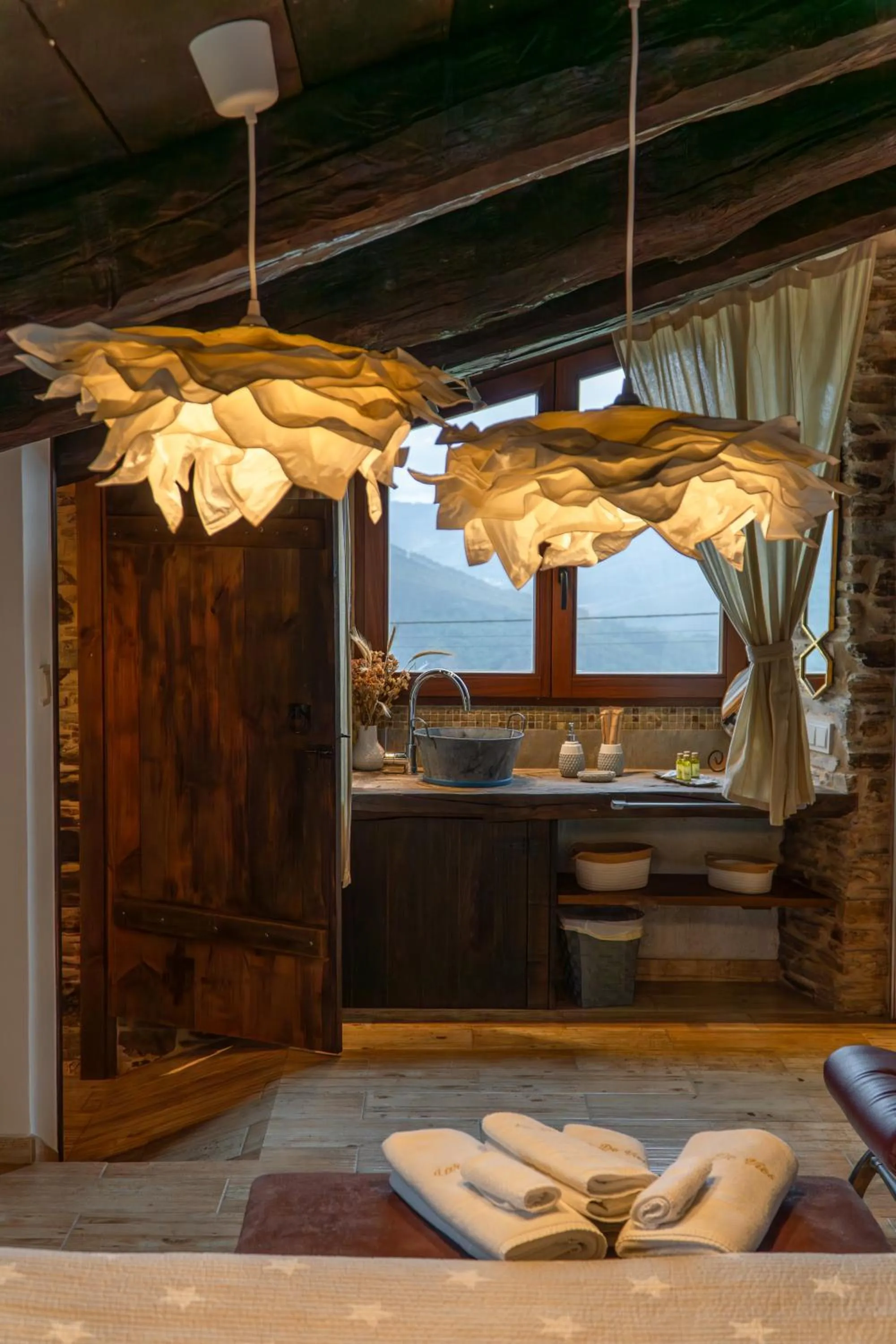 Bathroom in Complejo Rural Lar de Vies