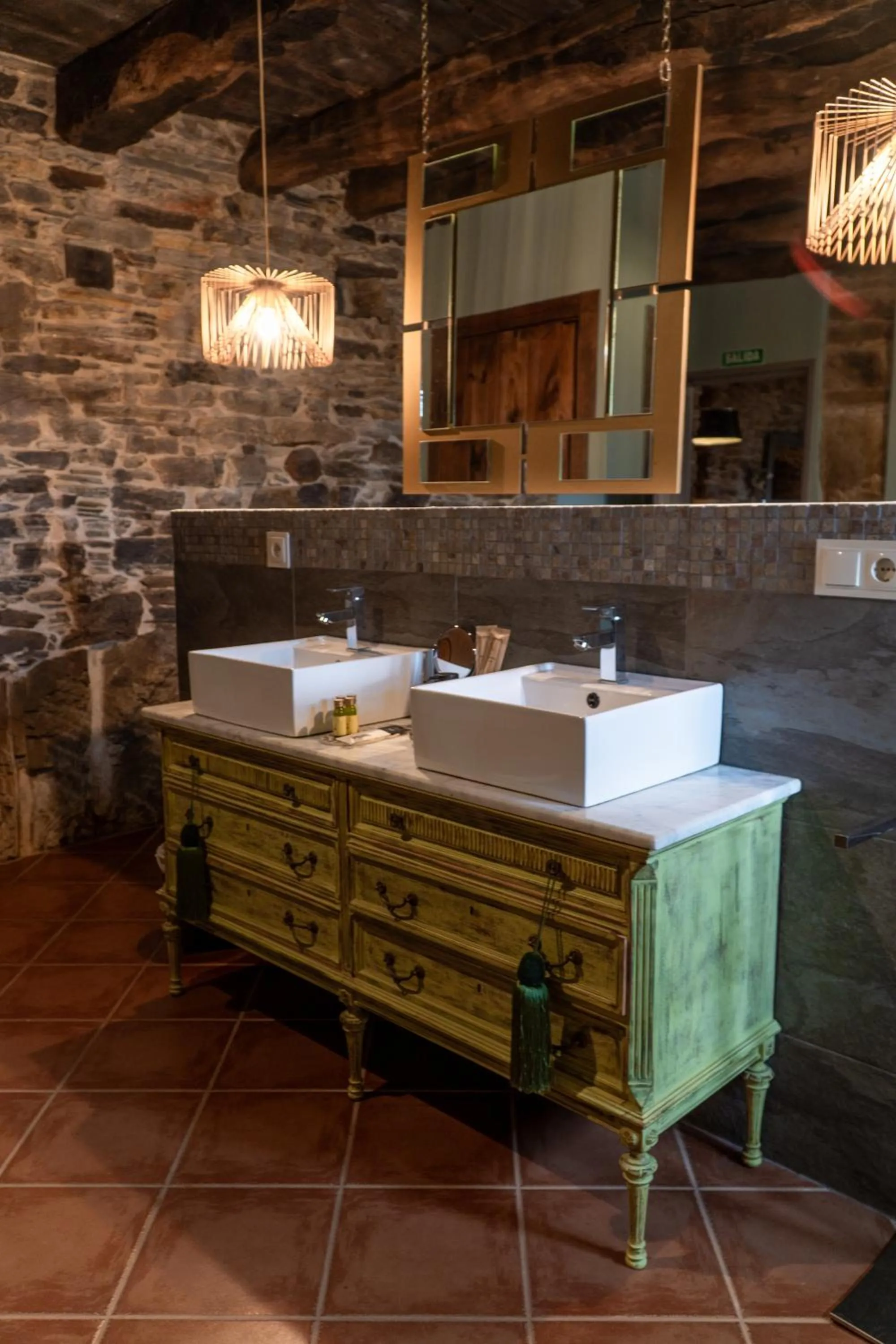 Bathroom in Complejo Rural Lar de Vies