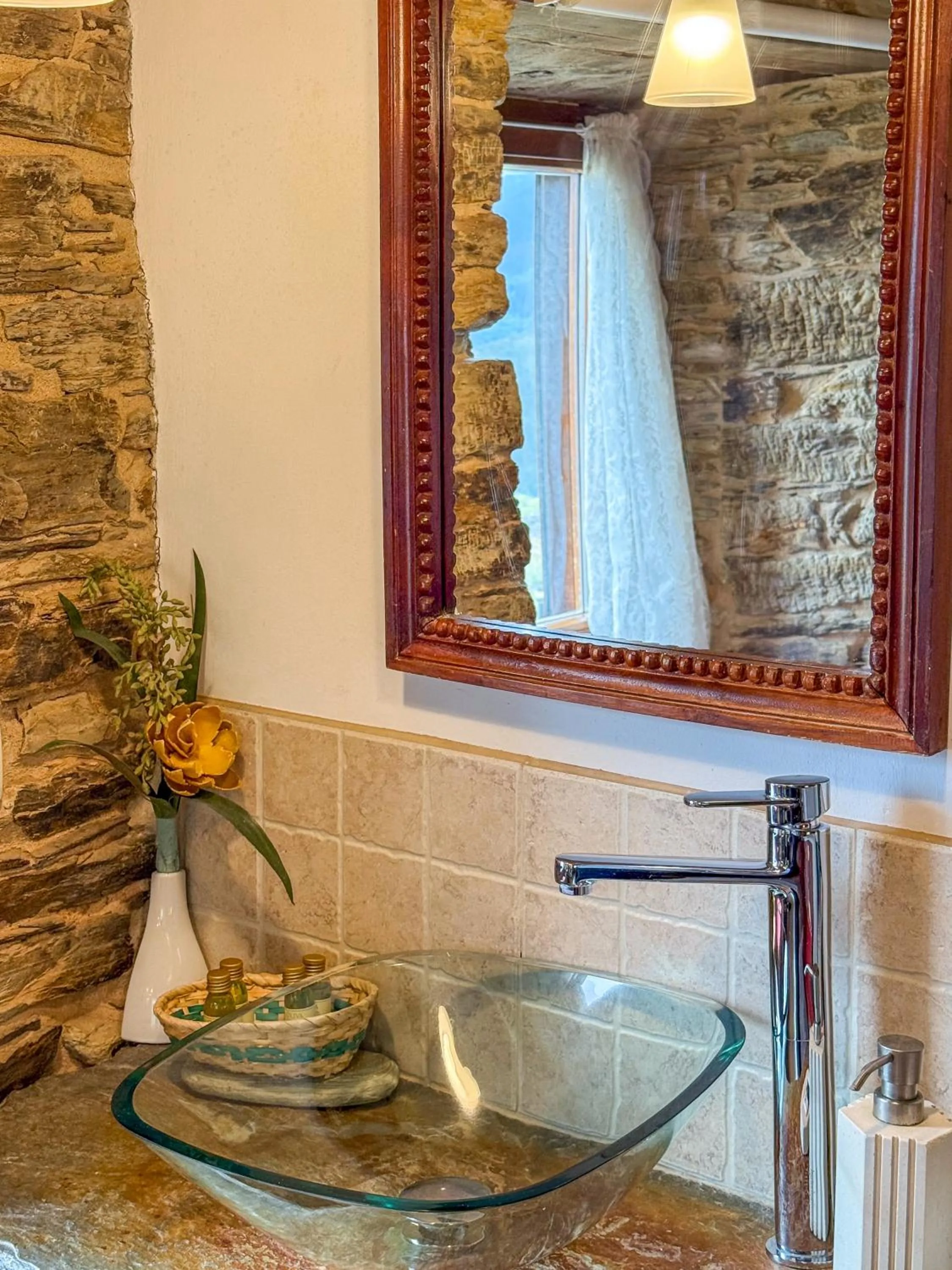 Bathroom in Complejo Rural Lar de Vies