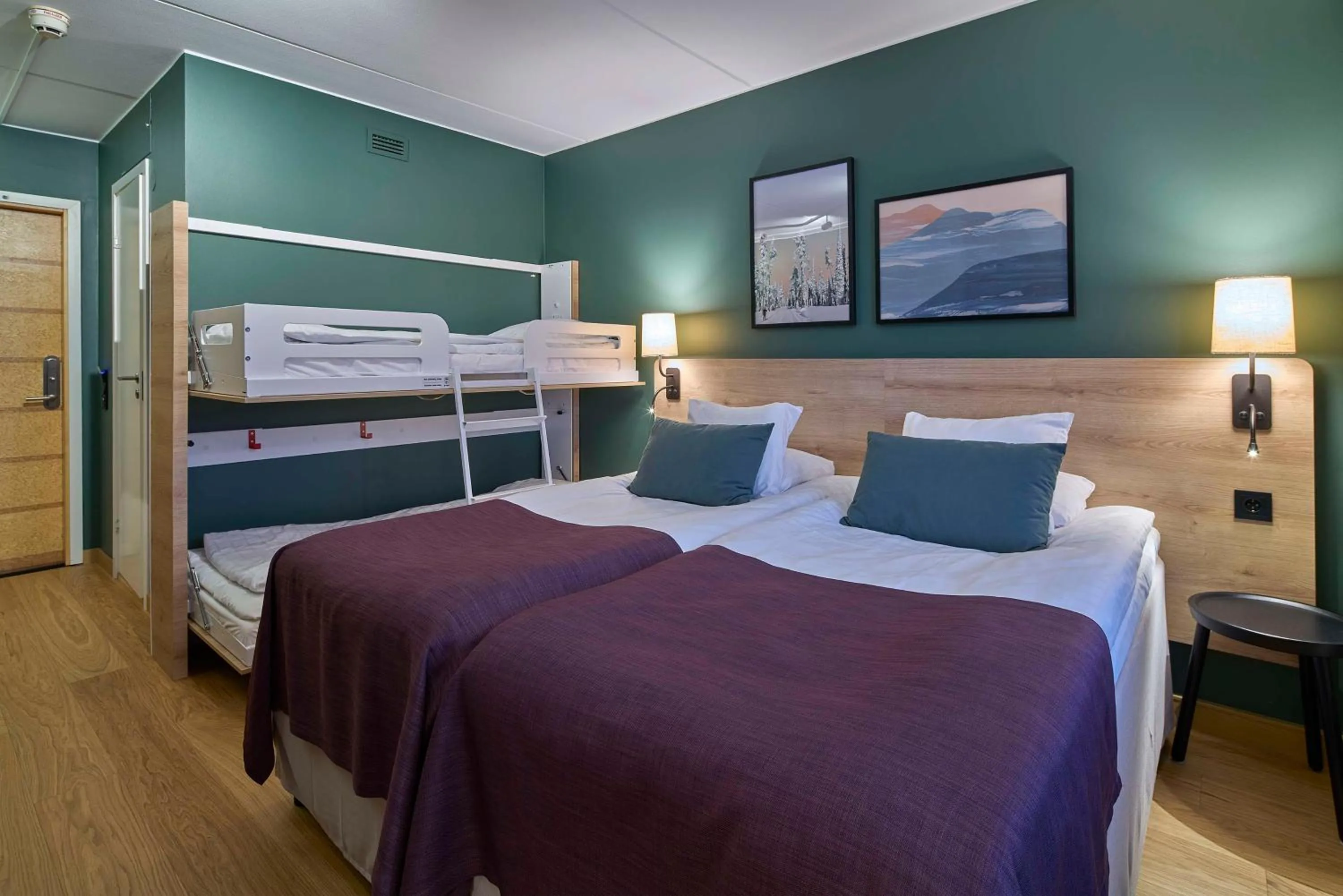 Bedroom, Bed in Scandic Lugnet