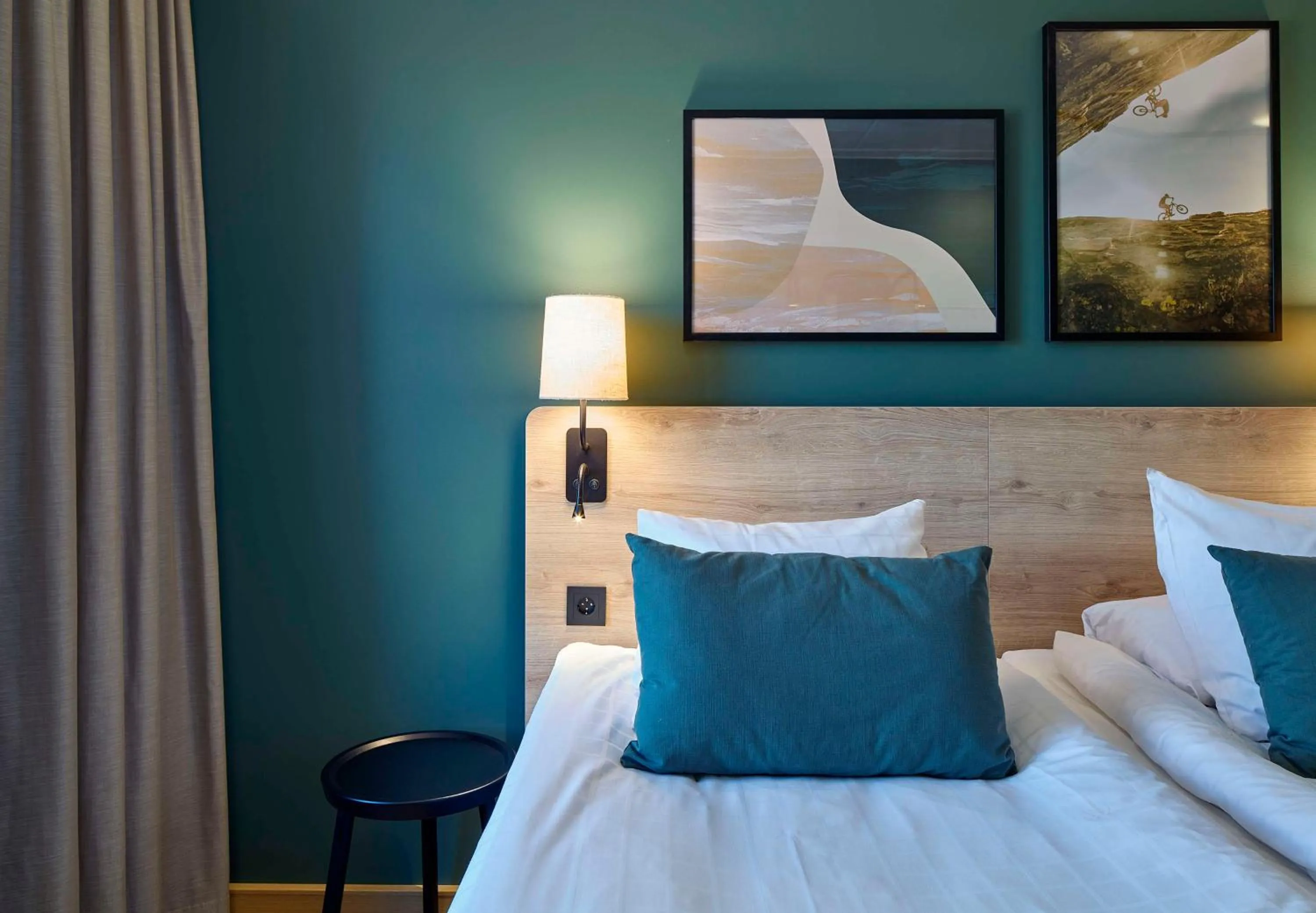 Bedroom, Bed in Scandic Lugnet