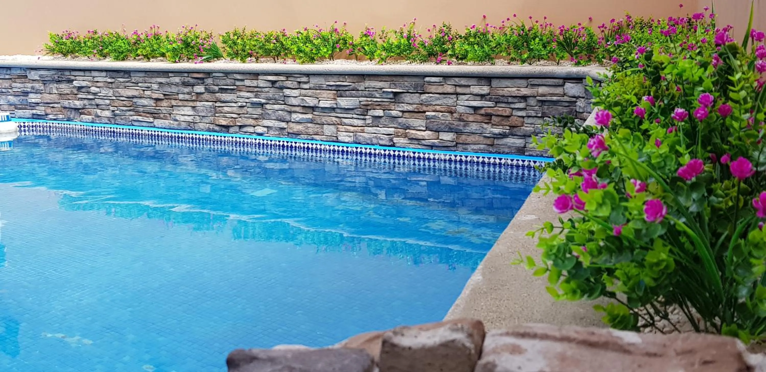 Pool view in El Encanto Condominiums