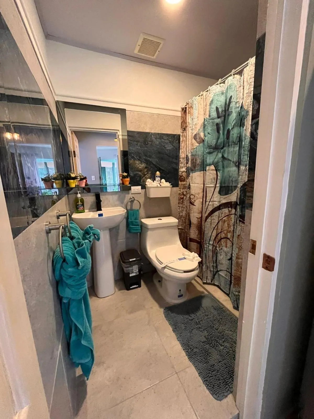 Shower in El Encanto Condominiums