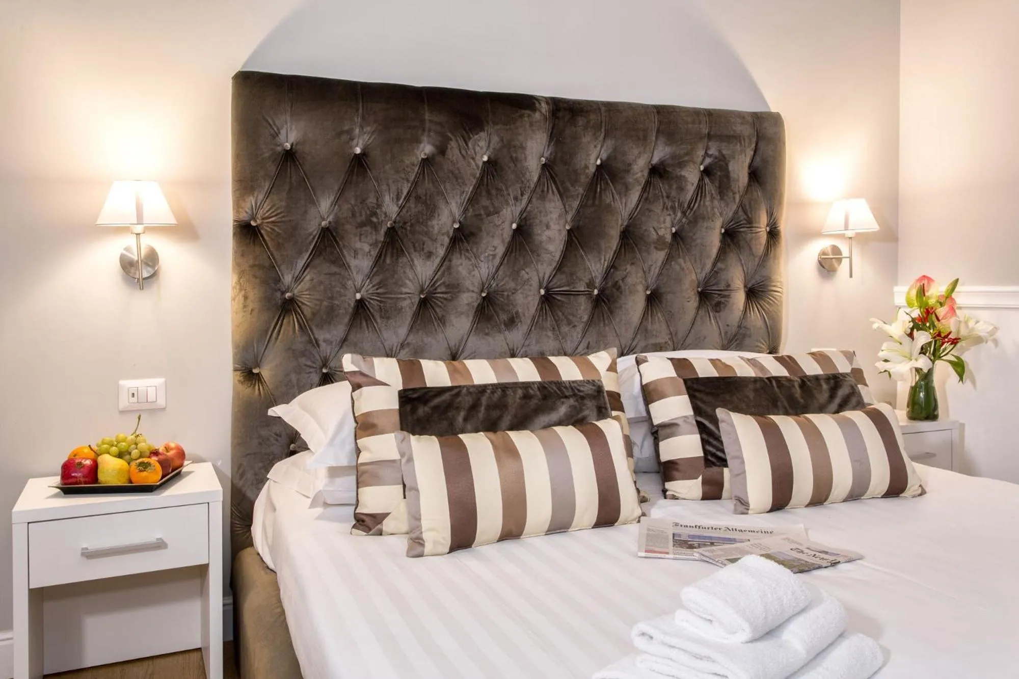 Bed in La Foresteria Luxury Suites