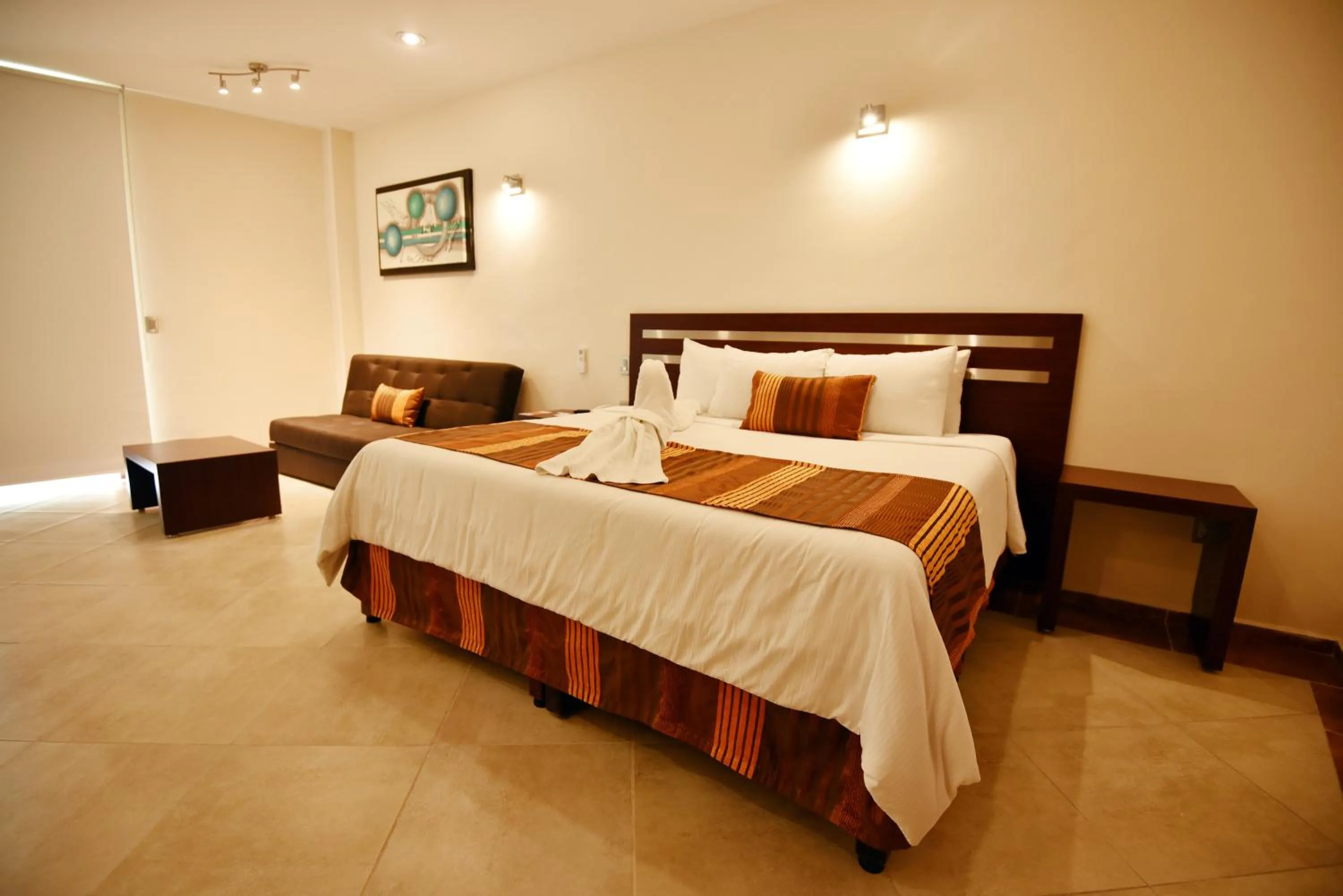 Bed in Hotel Quinta Tequisquiapan