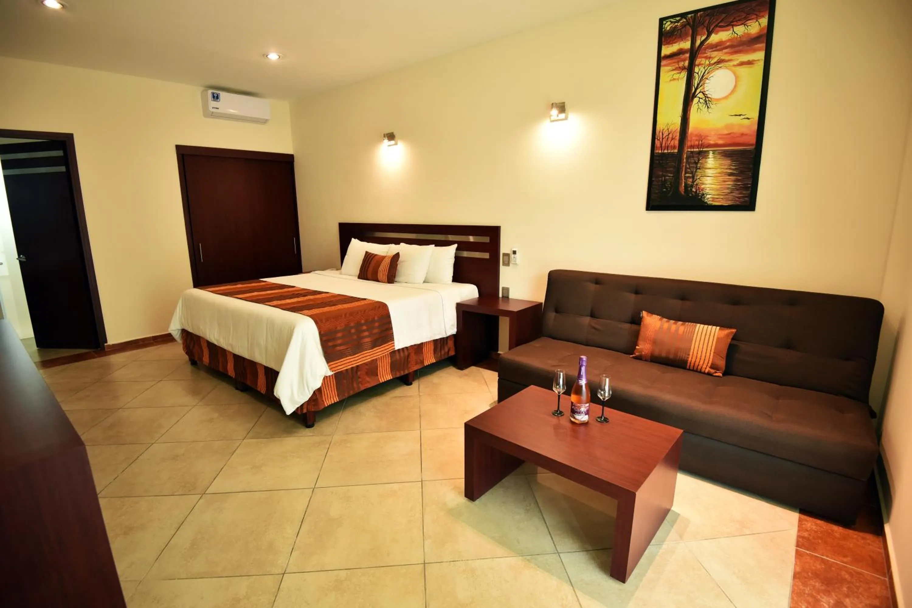 Bed in Hotel Quinta Tequisquiapan