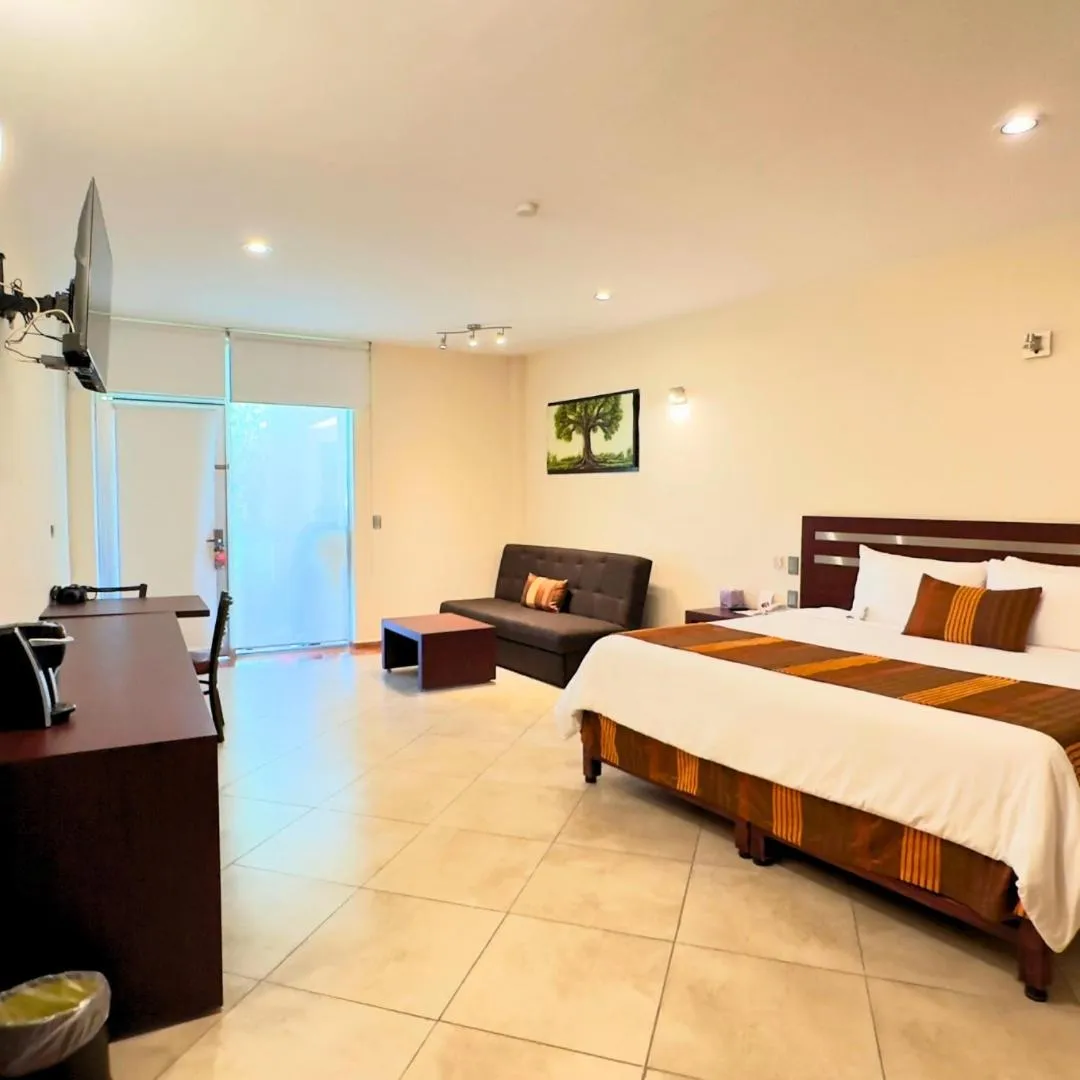 Bed in Hotel Quinta Tequisquiapan