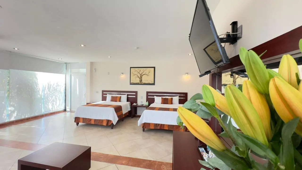 Bed in Hotel Quinta Tequisquiapan