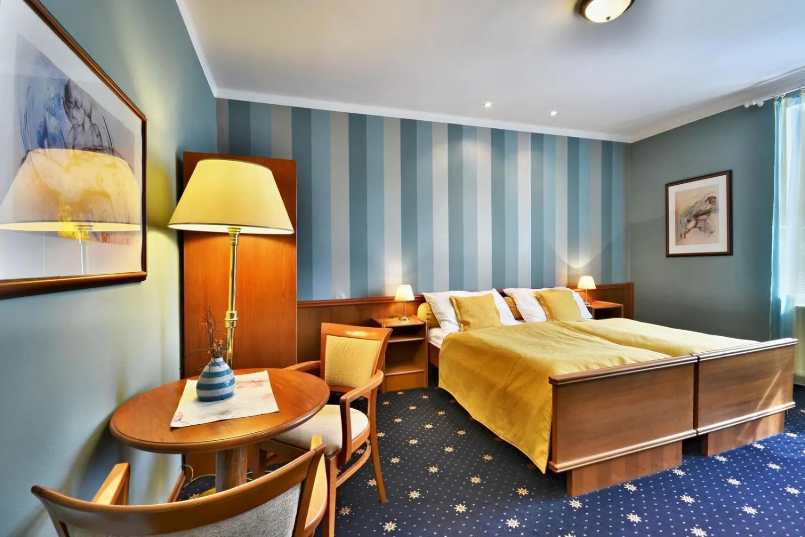 Bed in Hotel Villa Conti