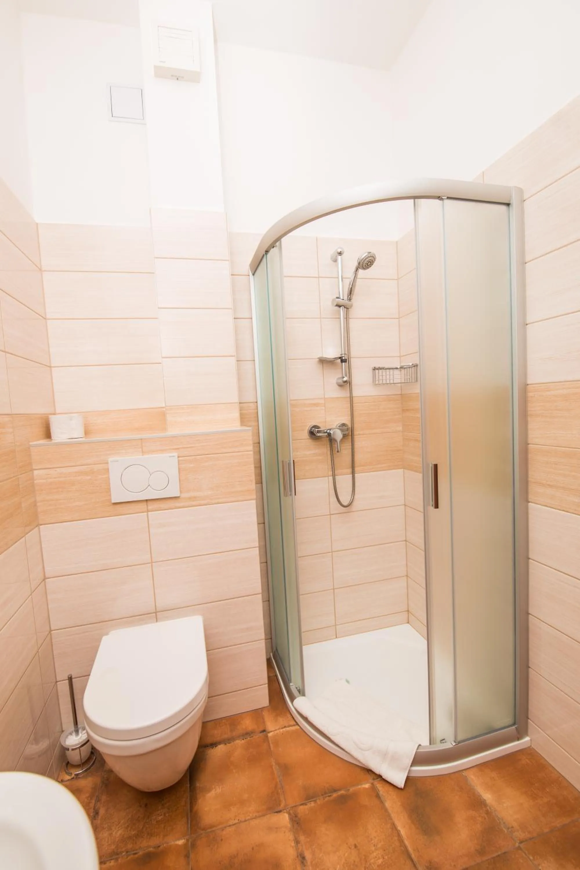 Shower in Hotel Morava