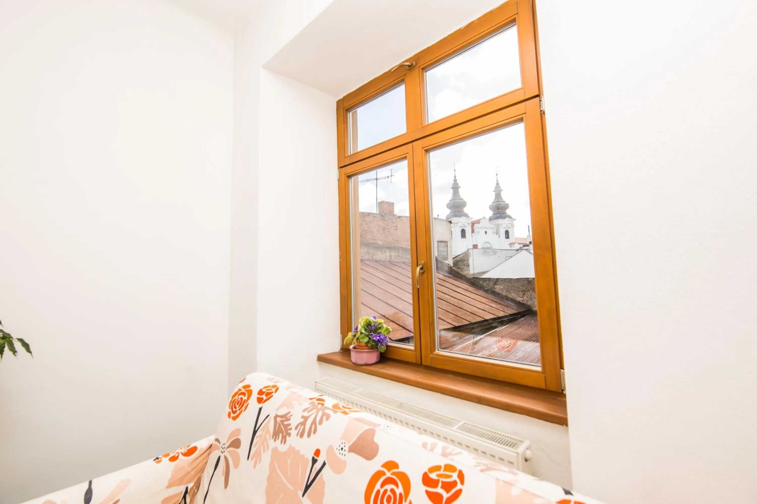 Seating area, Bed in Hotel Morava