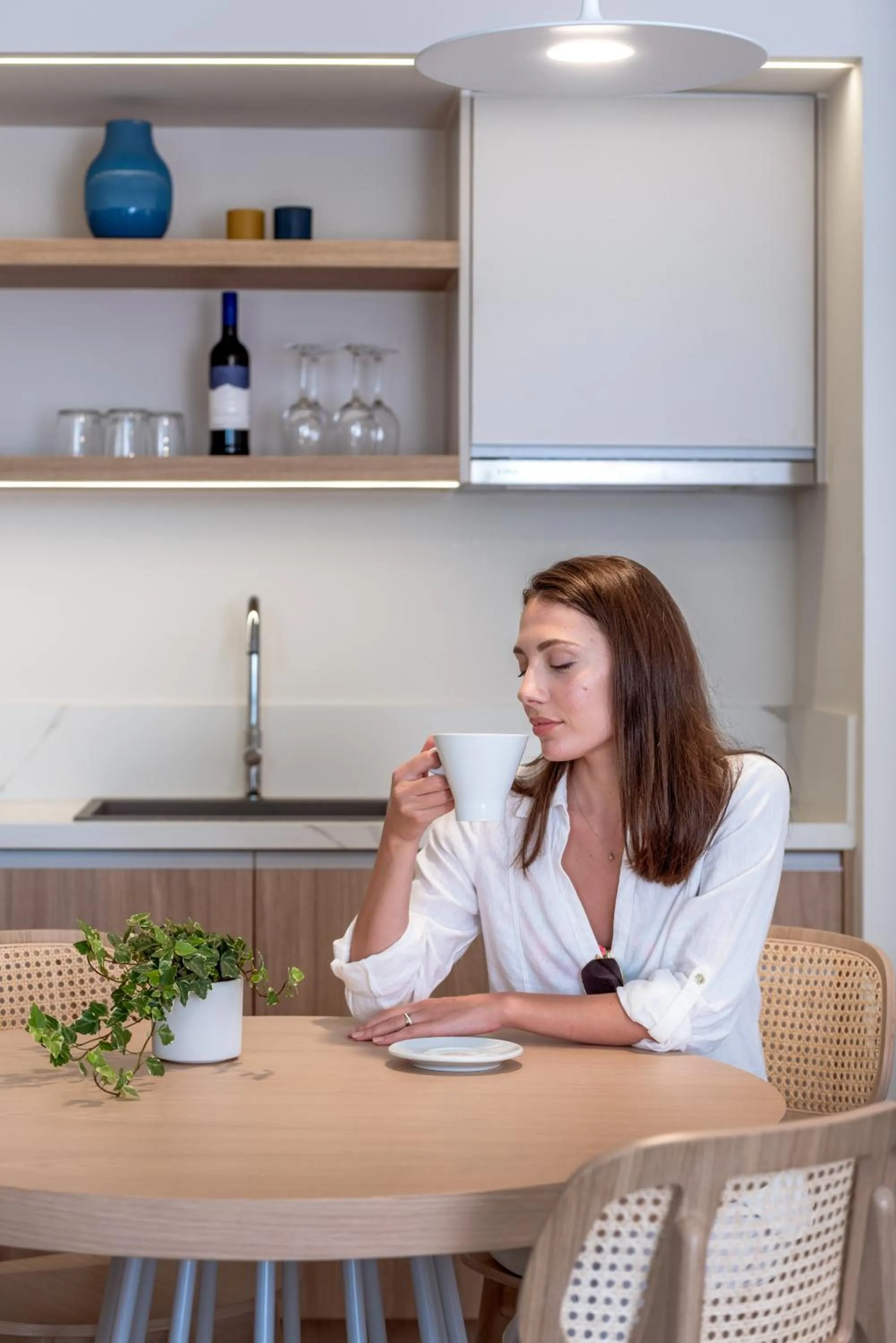 Coffee/tea facilities in Blue Dome Hotel