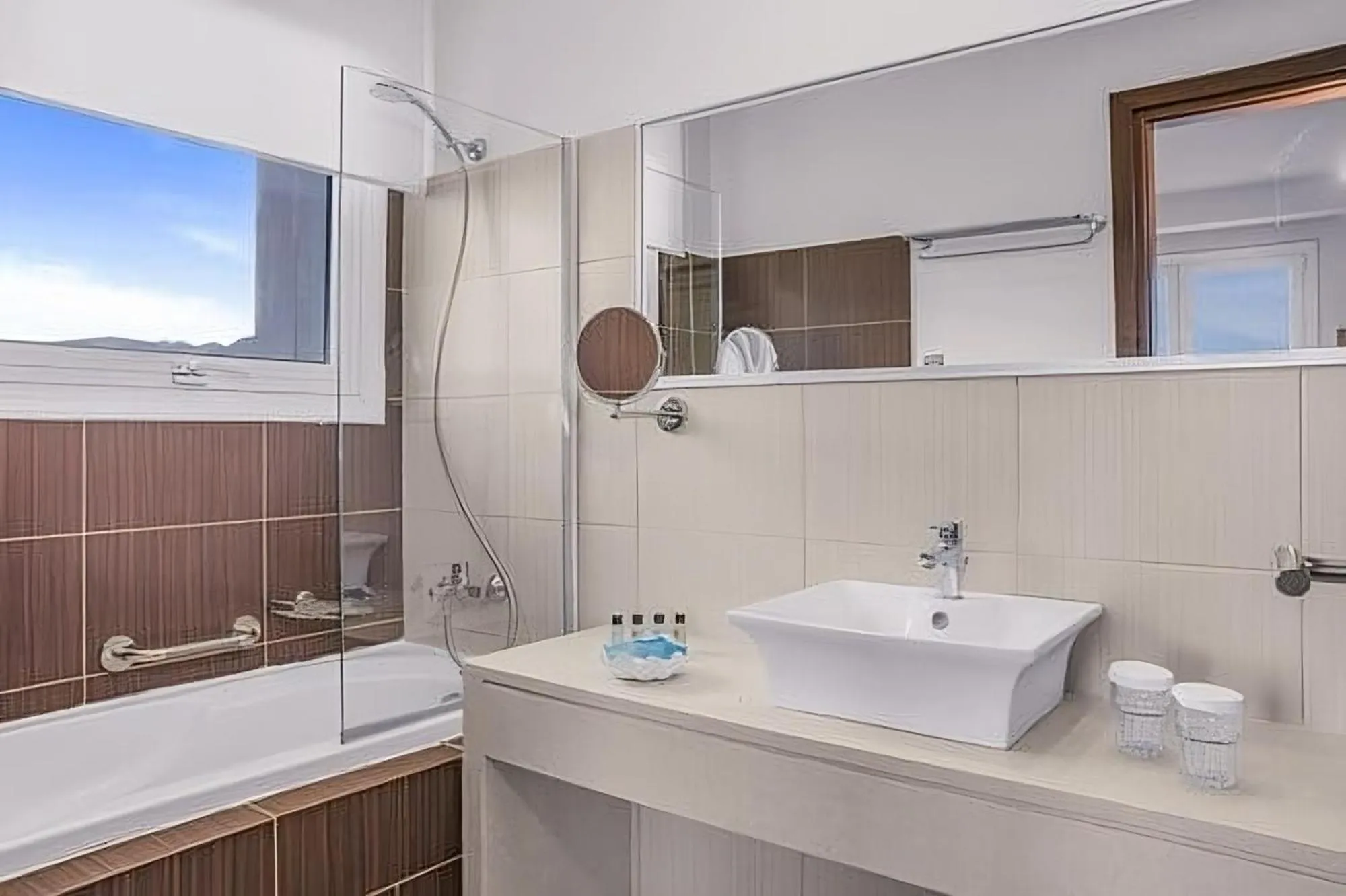 Bathroom in Glaros Beach Hotel