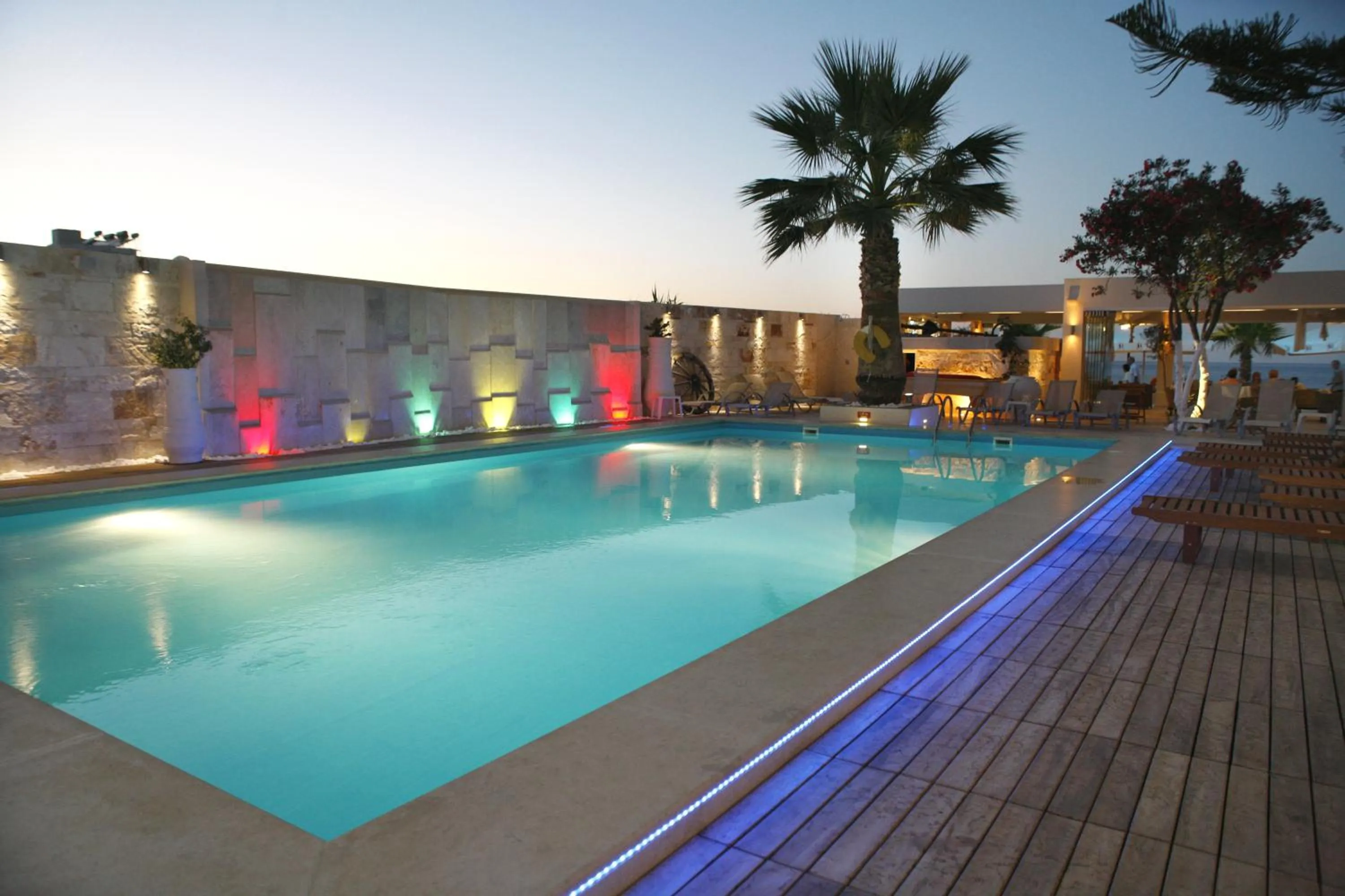Patio in Glaros Beach Hotel