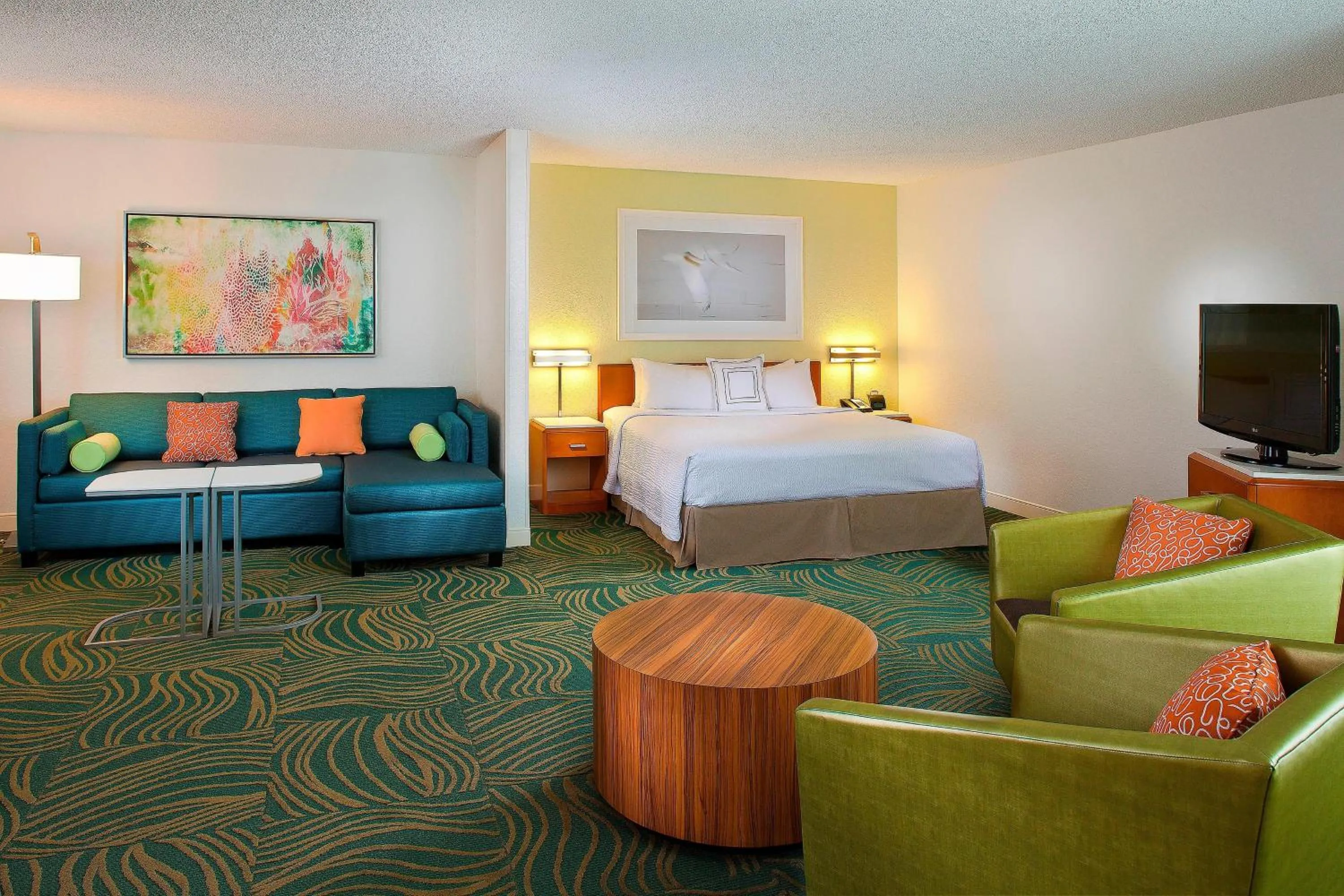 Photo of the whole room, Bed in SpringHill Suites by Marriott Orlando Lake Buena Vista in Marriott Village