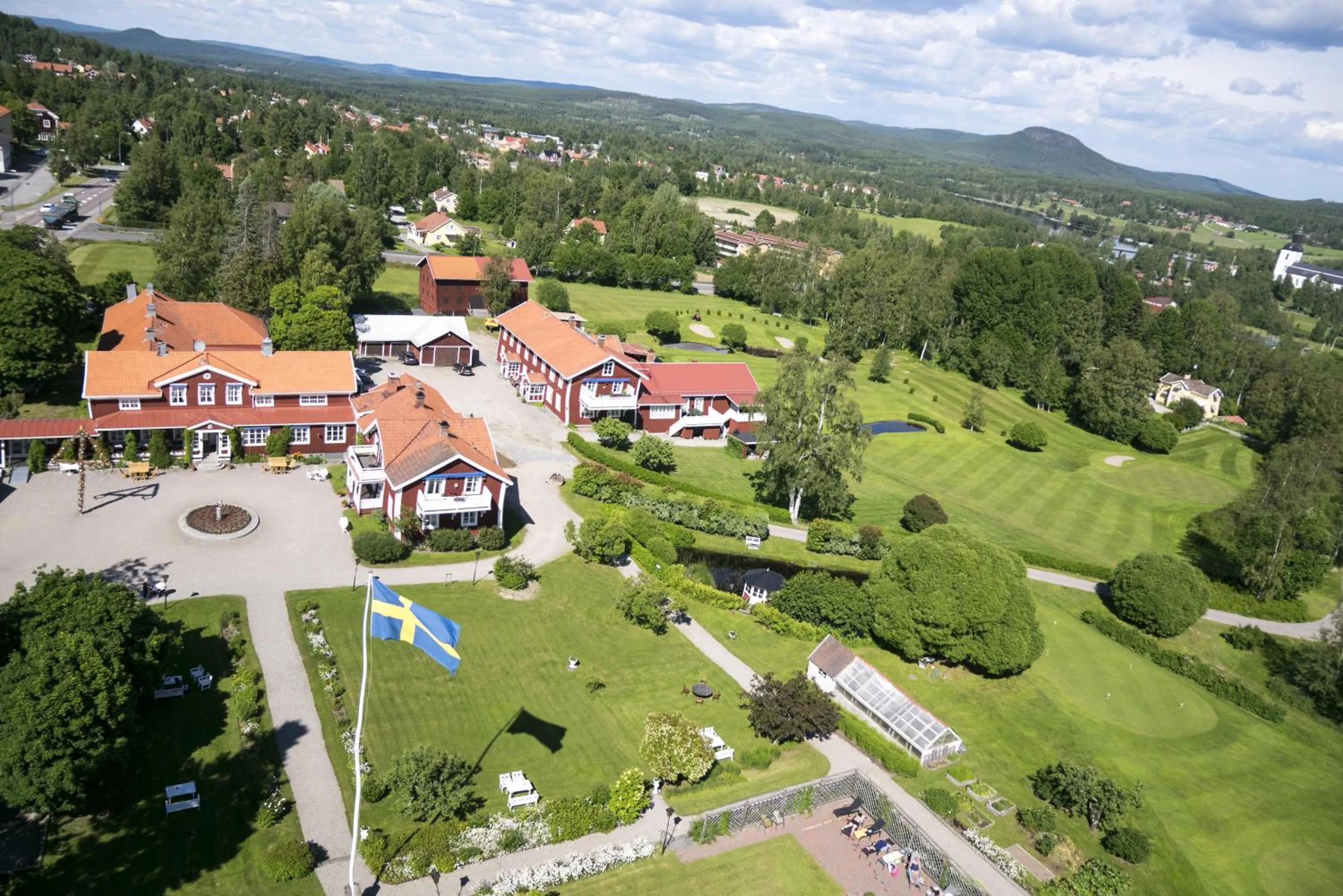 Bird's eye view in Järvsöbaden