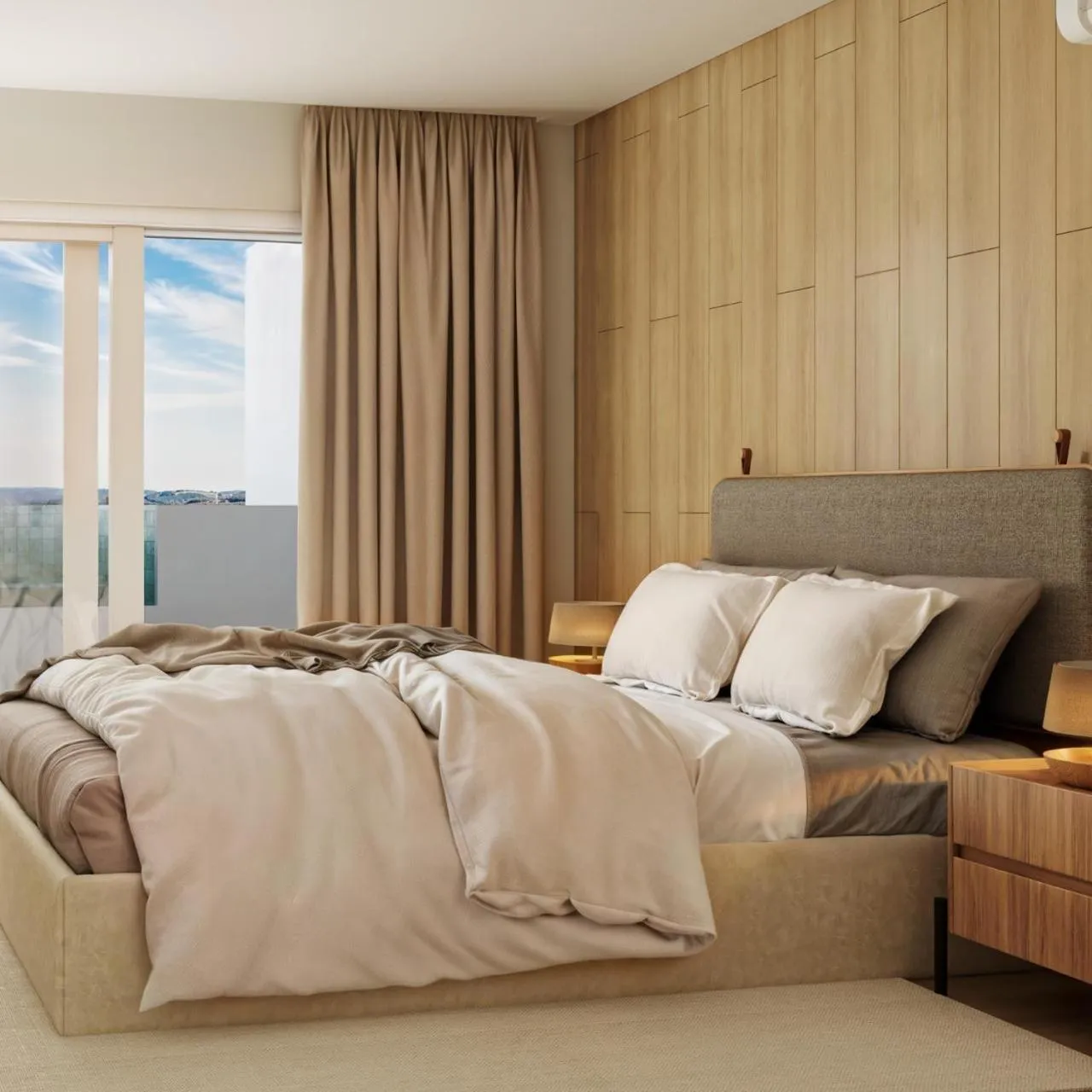 Bed in Chris Wellness Resort Hotel