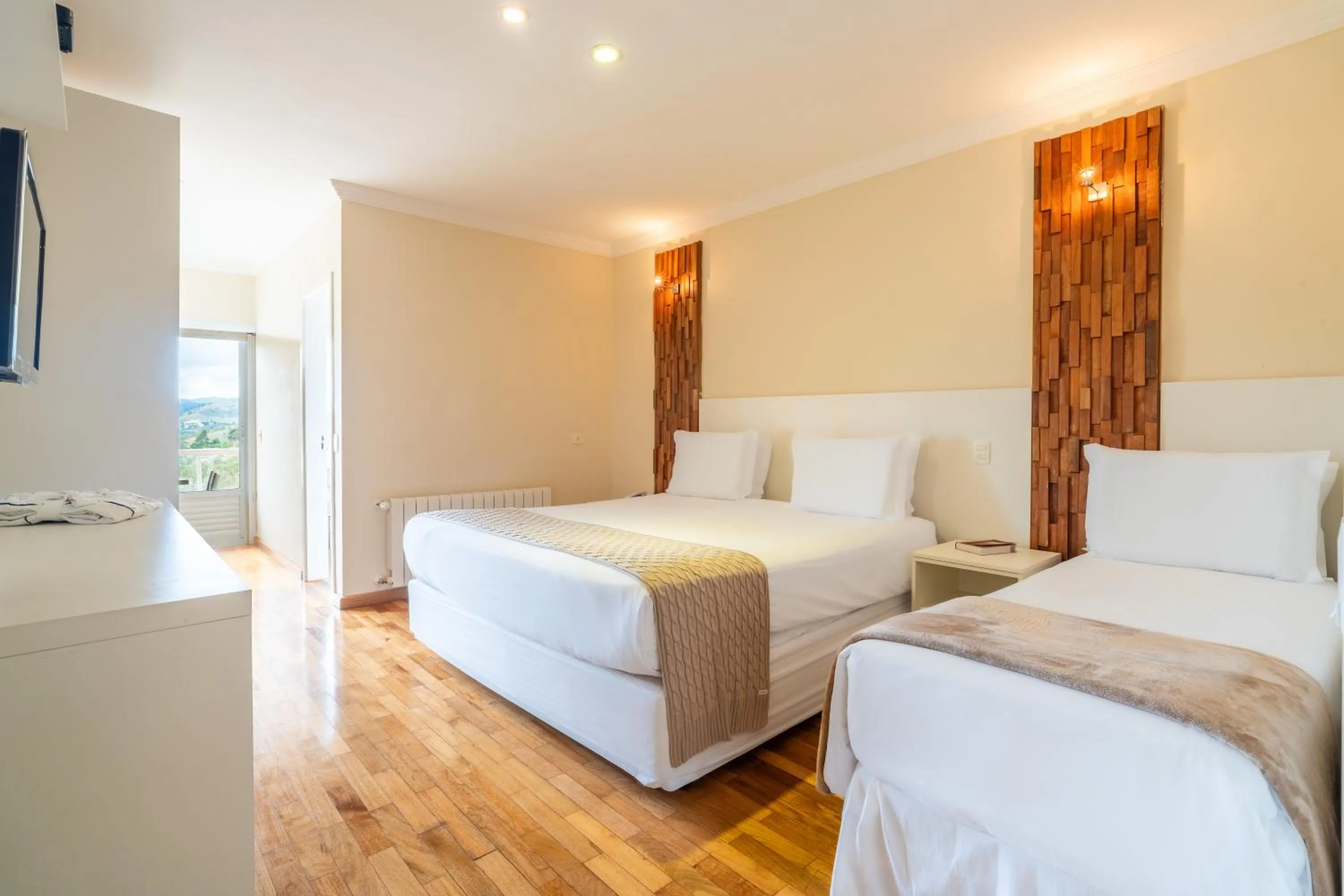 Bed in Chris Wellness Resort Hotel