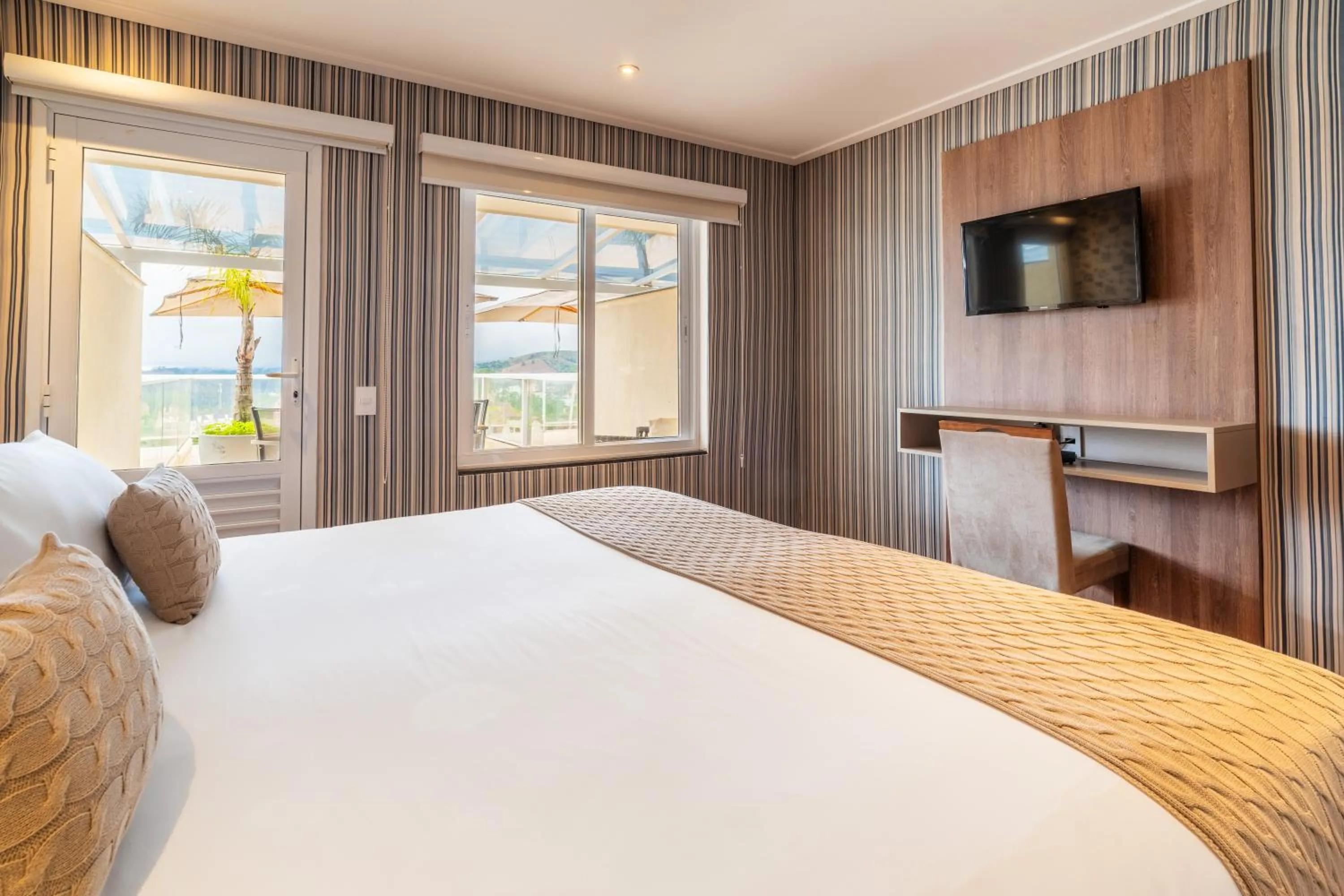 Bed in Chris Wellness Resort Hotel