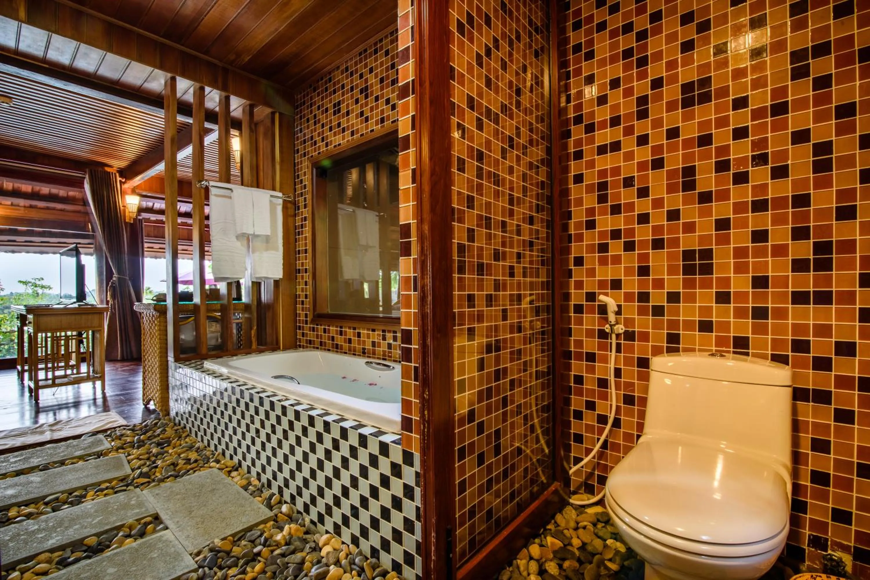 Toilet in Sankofa Village Hill Resort & Spa