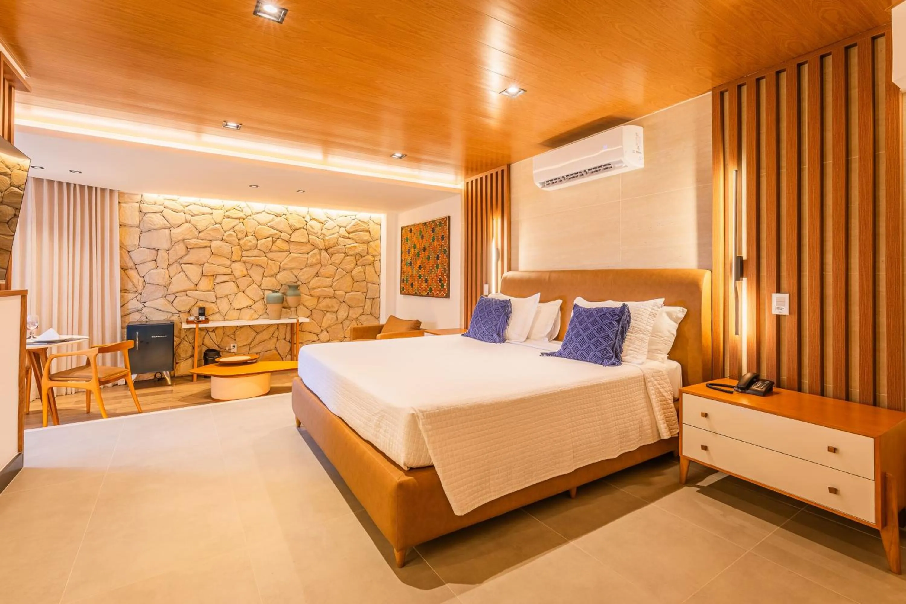 Bed in Aruanã Eco Praia Hotel