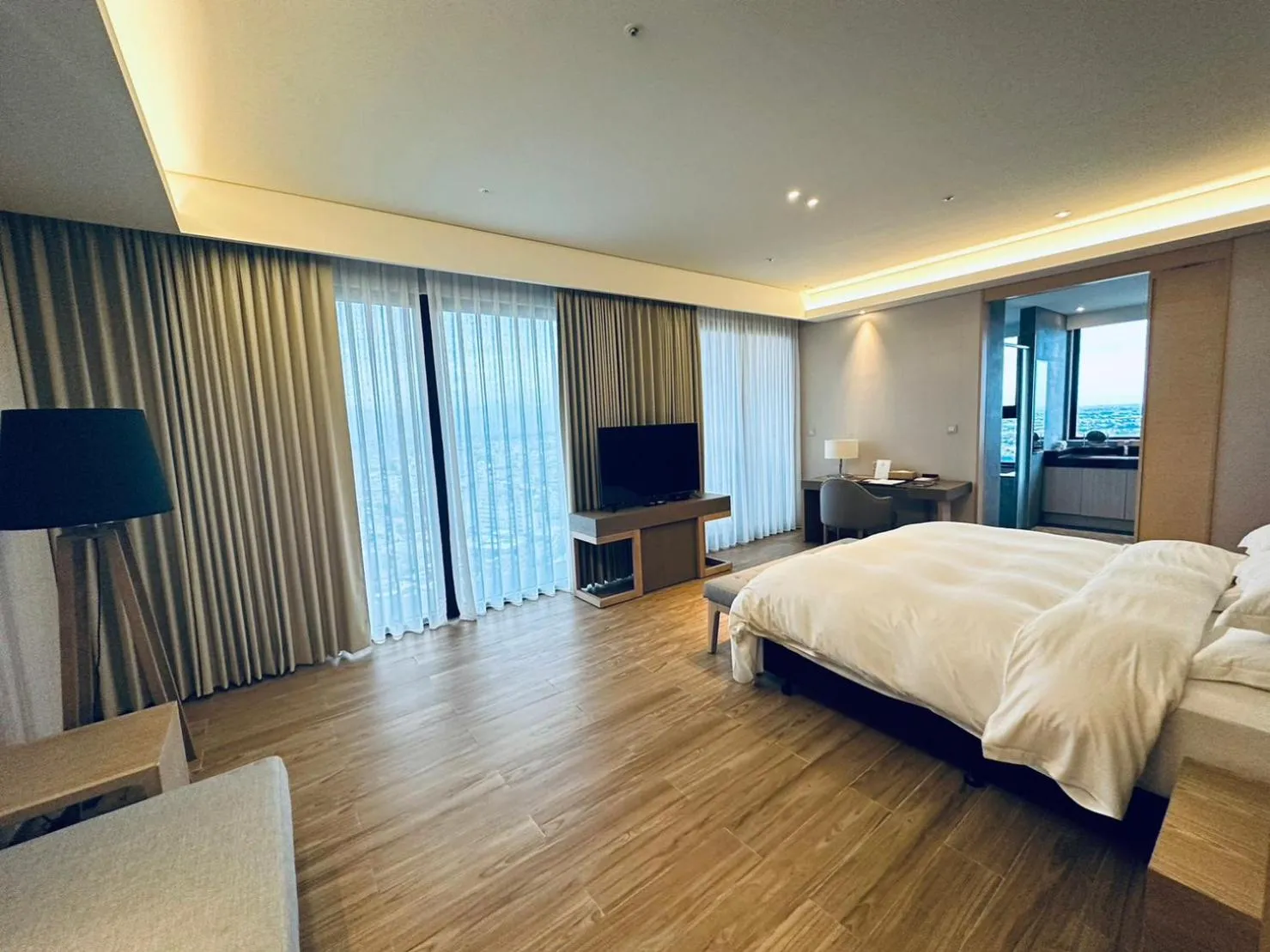 Bed in Cuncyue Hot Spring Resort