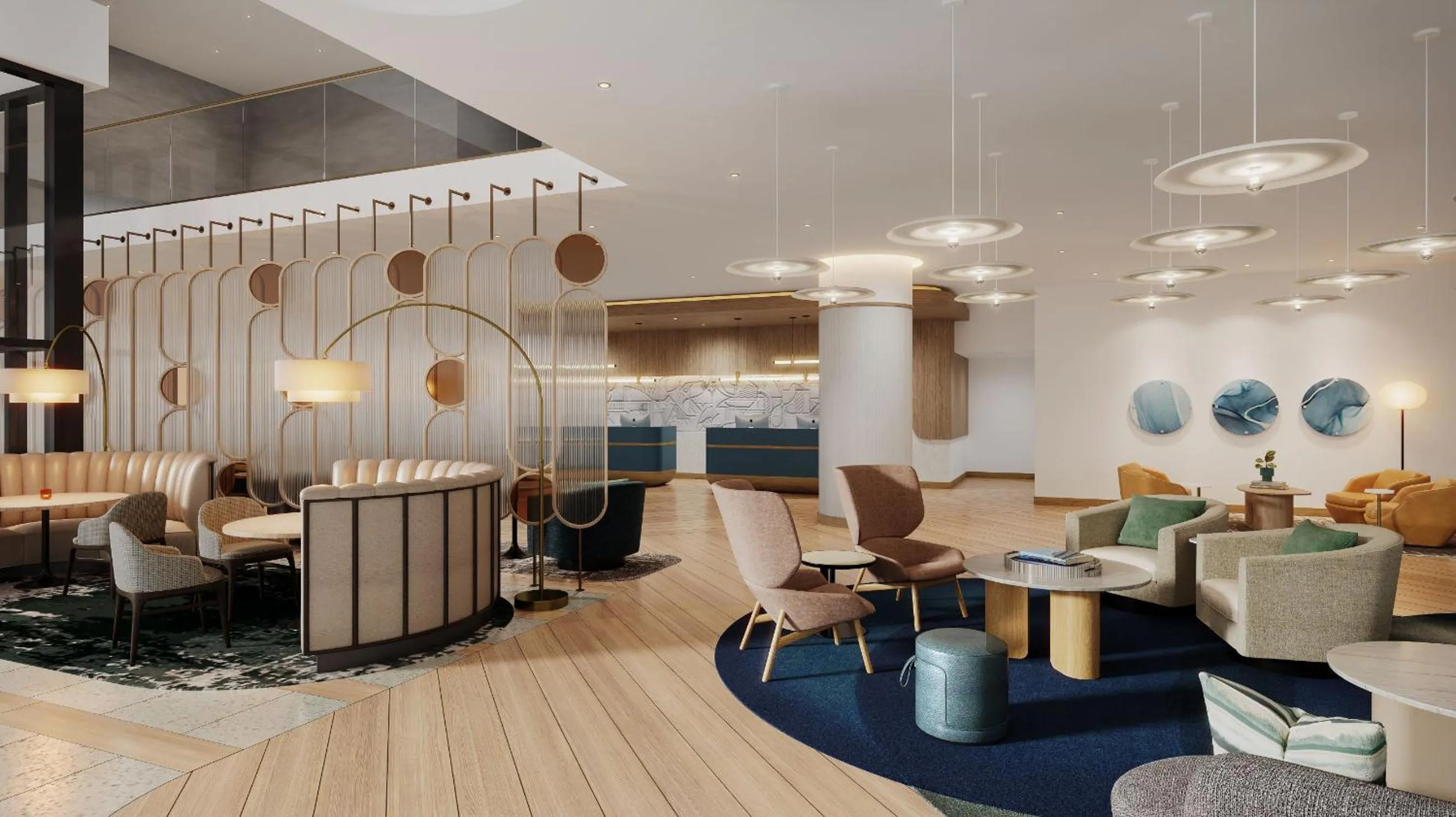 Lobby or reception in Marriott Long Beach Downtown