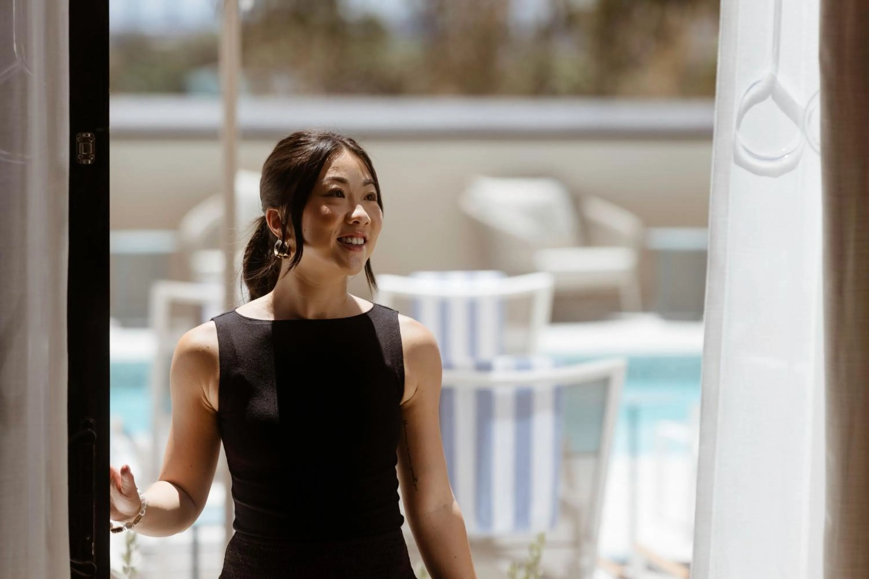 Swimming pool in Marriott Long Beach Downtown