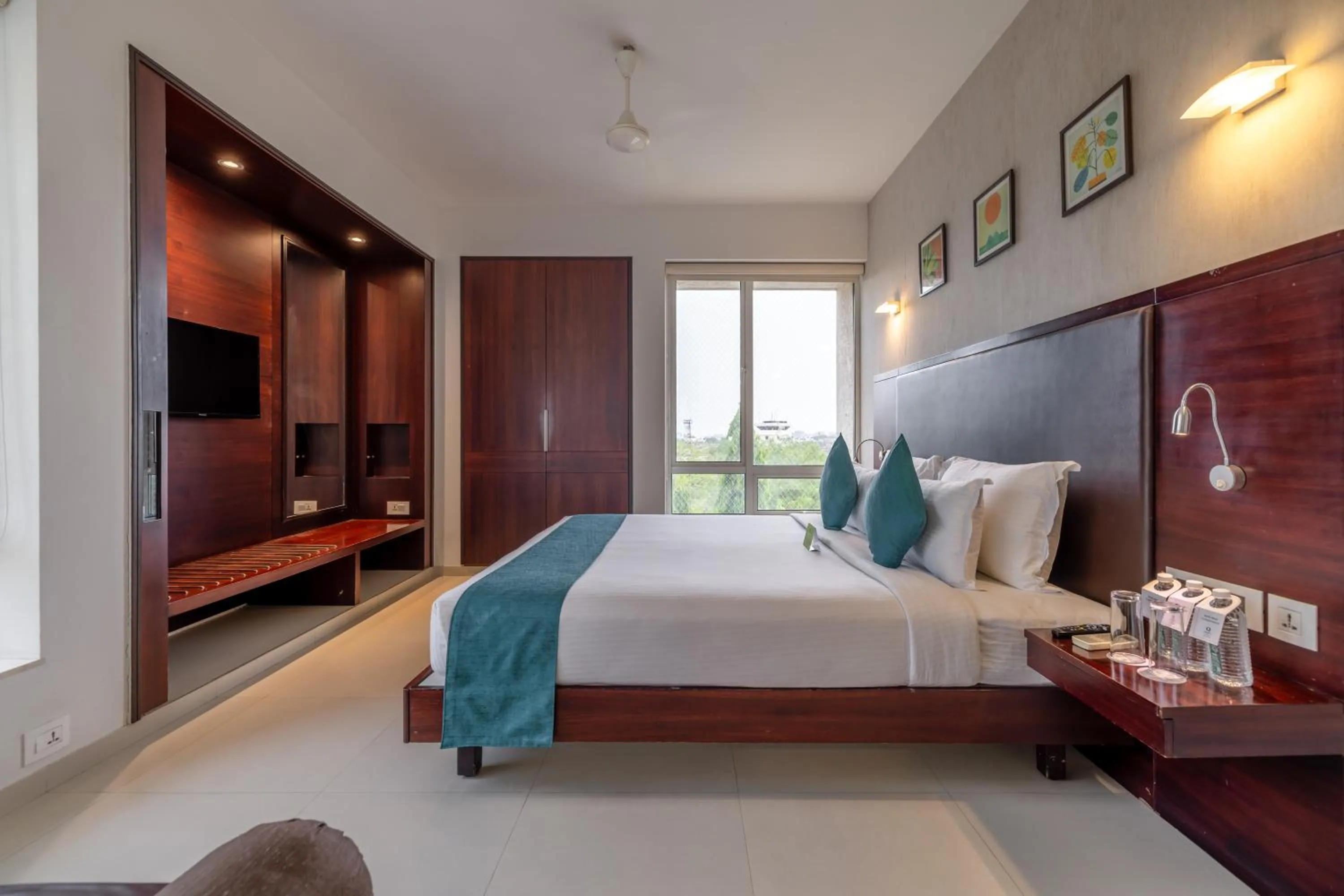 View (from property/room), Bed in Quality Inn Patria Suites, Rajkot