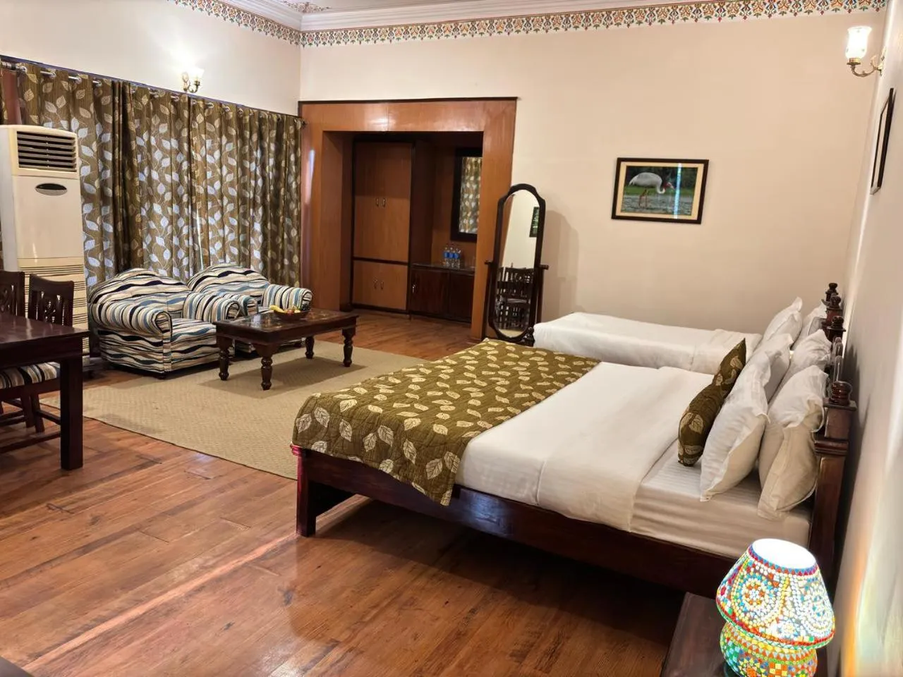 Bed in The Birder's Inn