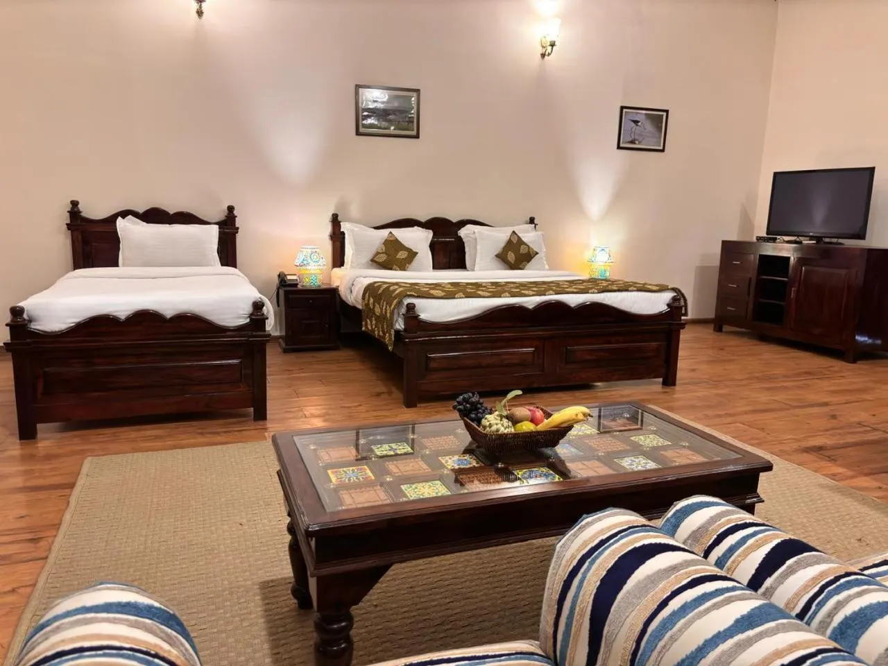 Bed in The Birder's Inn