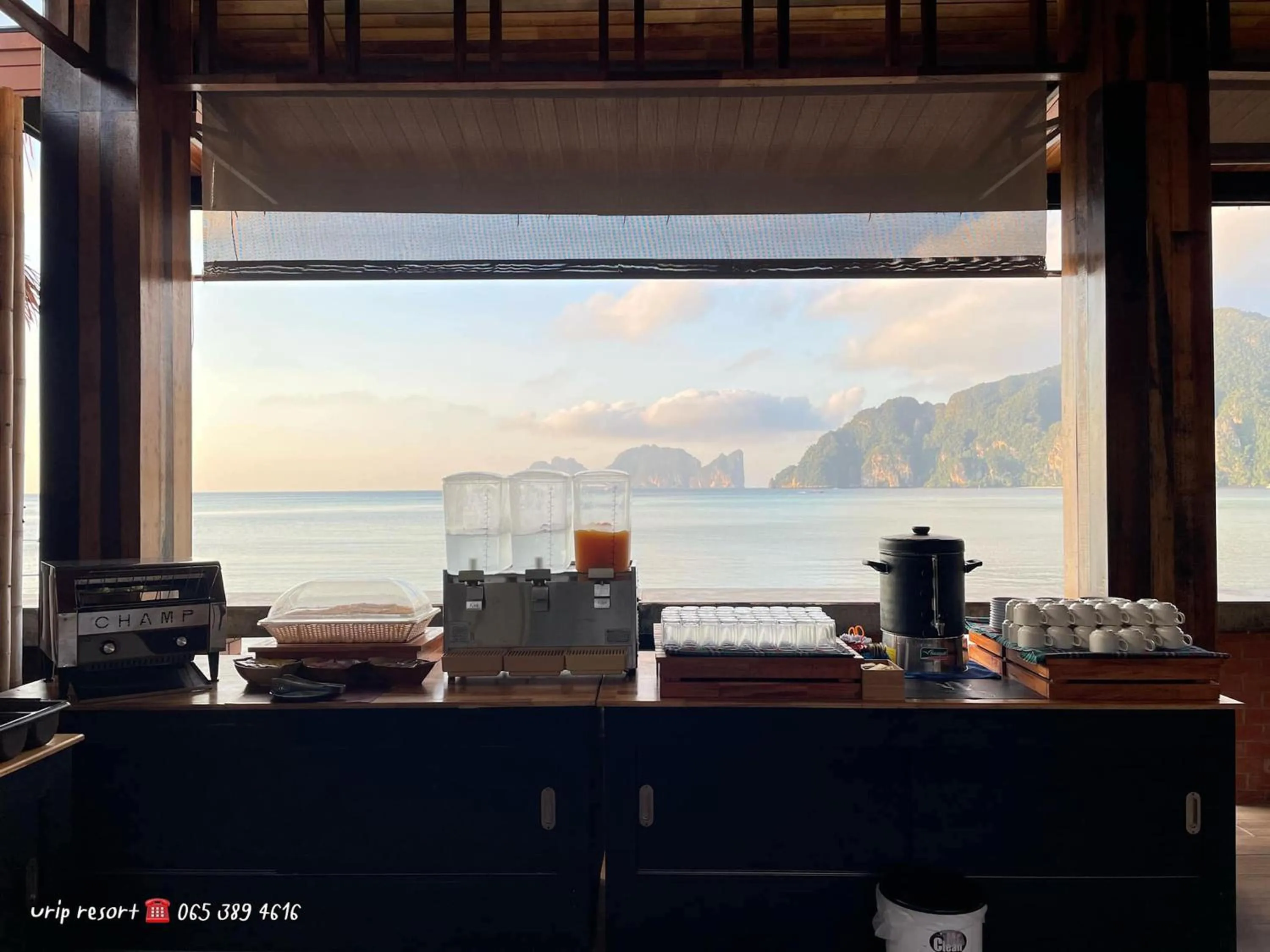 Buffet breakfast in U Rip Resort Phi Phi Hotel