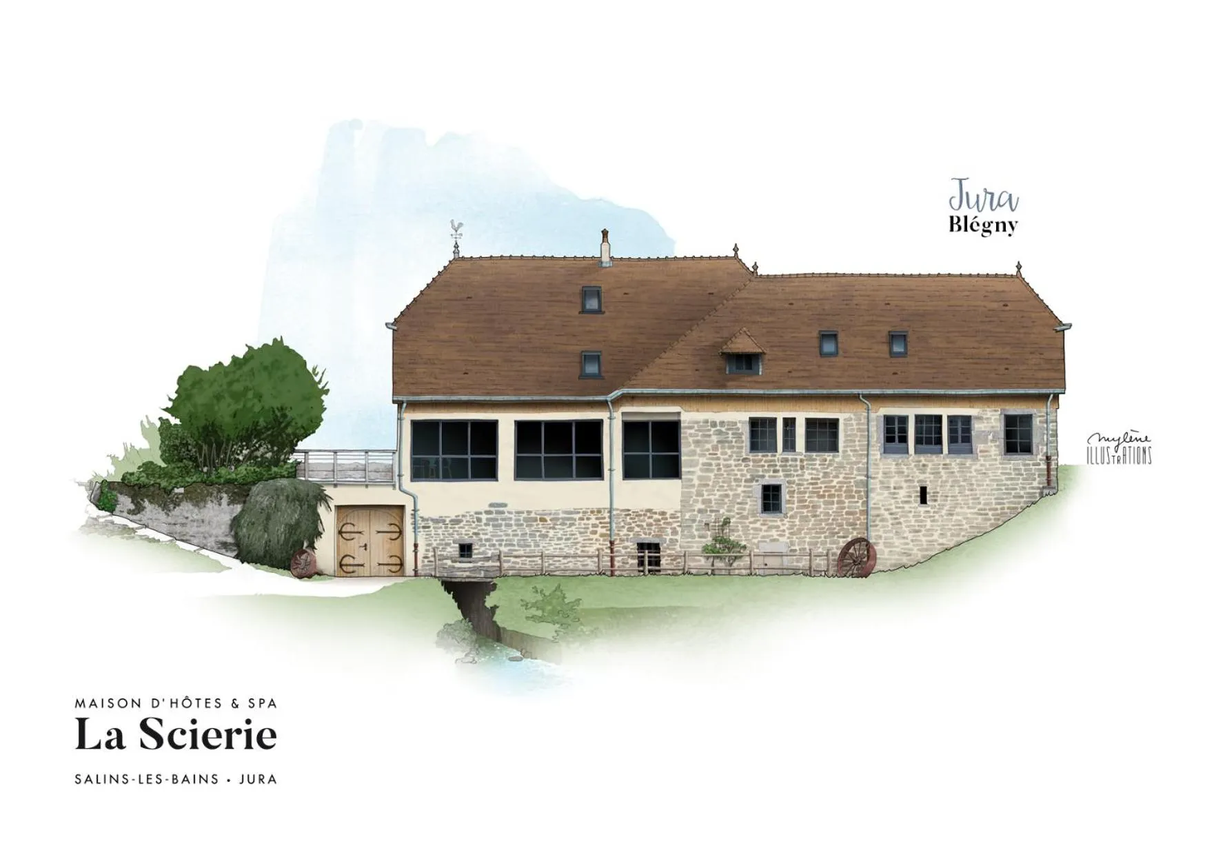 Property building in Maison d'hôtes & SPA La Scierie