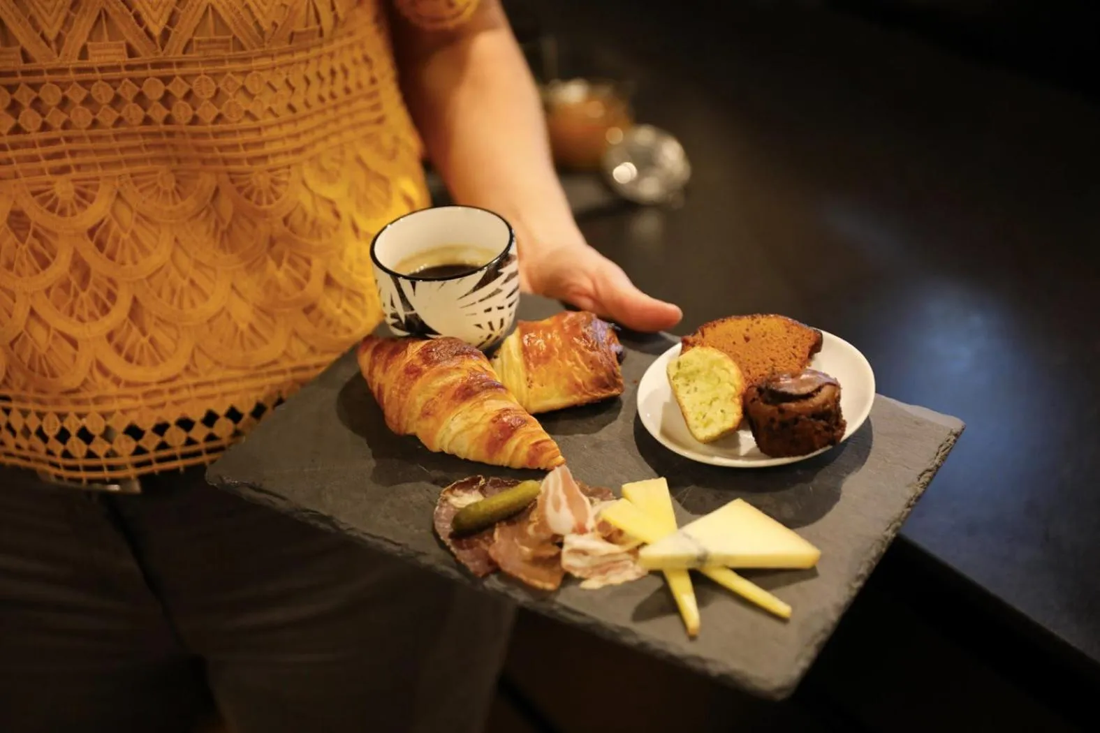 Food close-up in Maison d'hôtes & SPA La Scierie