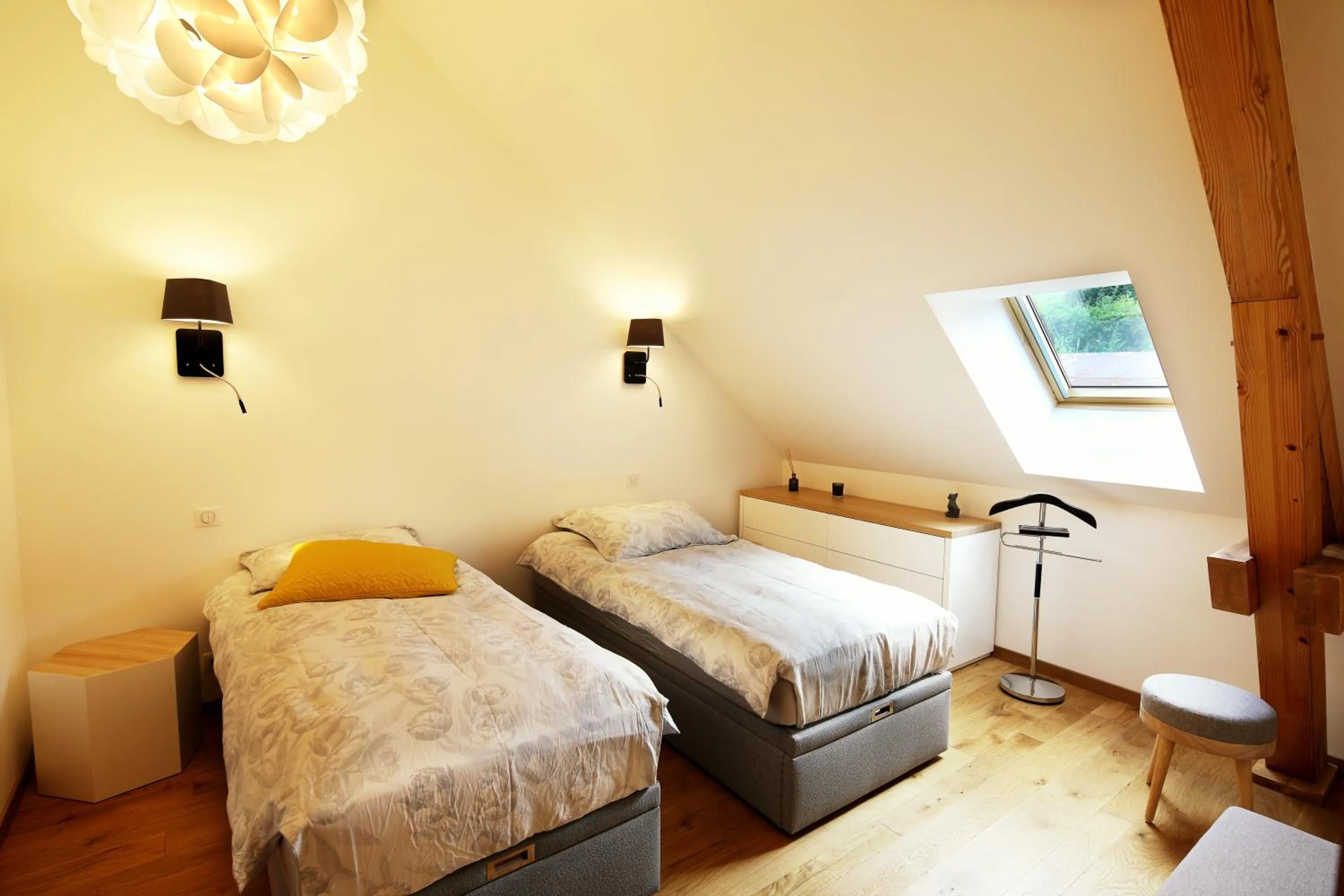 Bed in Maison d'hôtes & SPA La Scierie