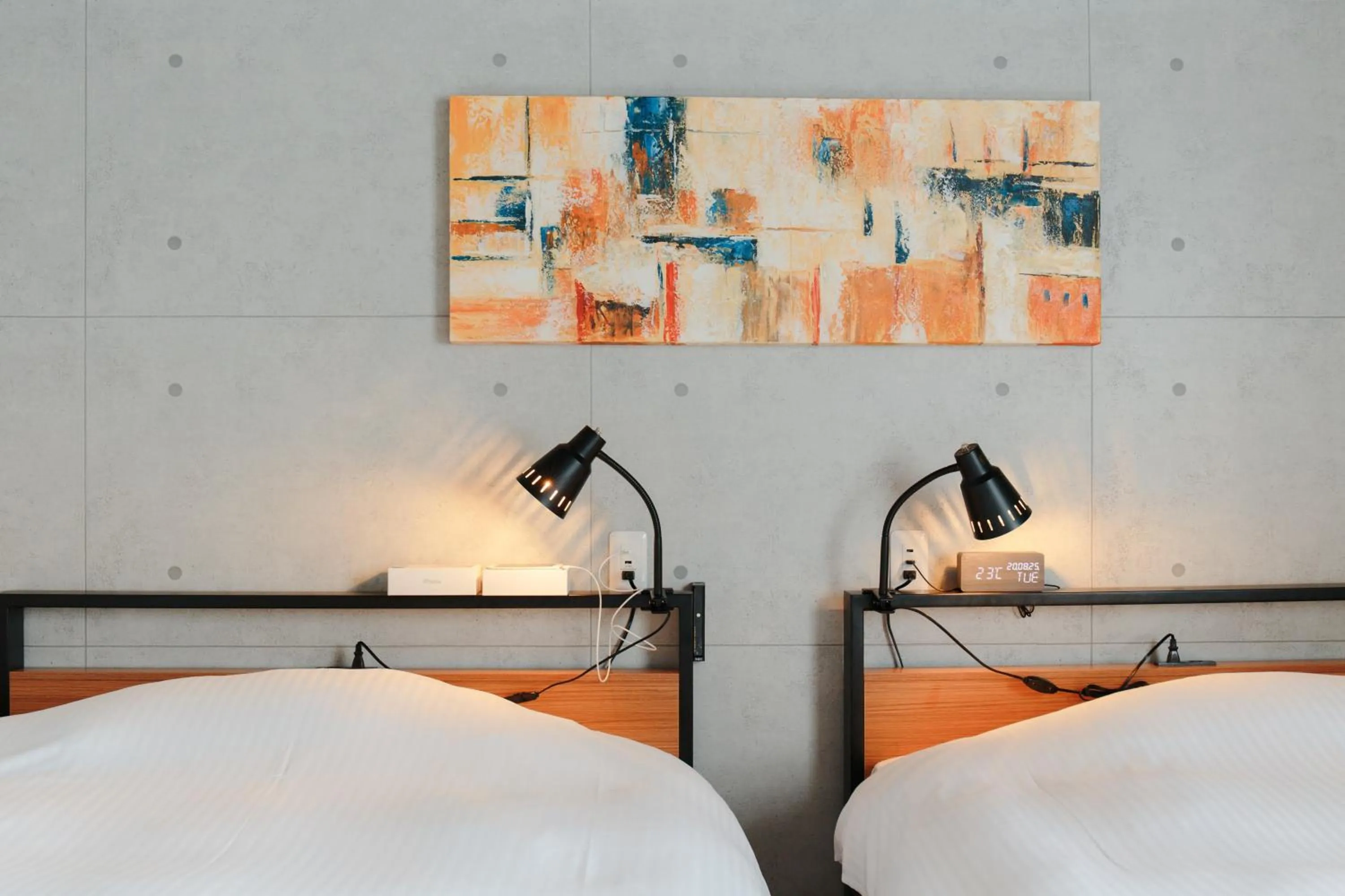 Bed in Hotel Potmum Sapporo