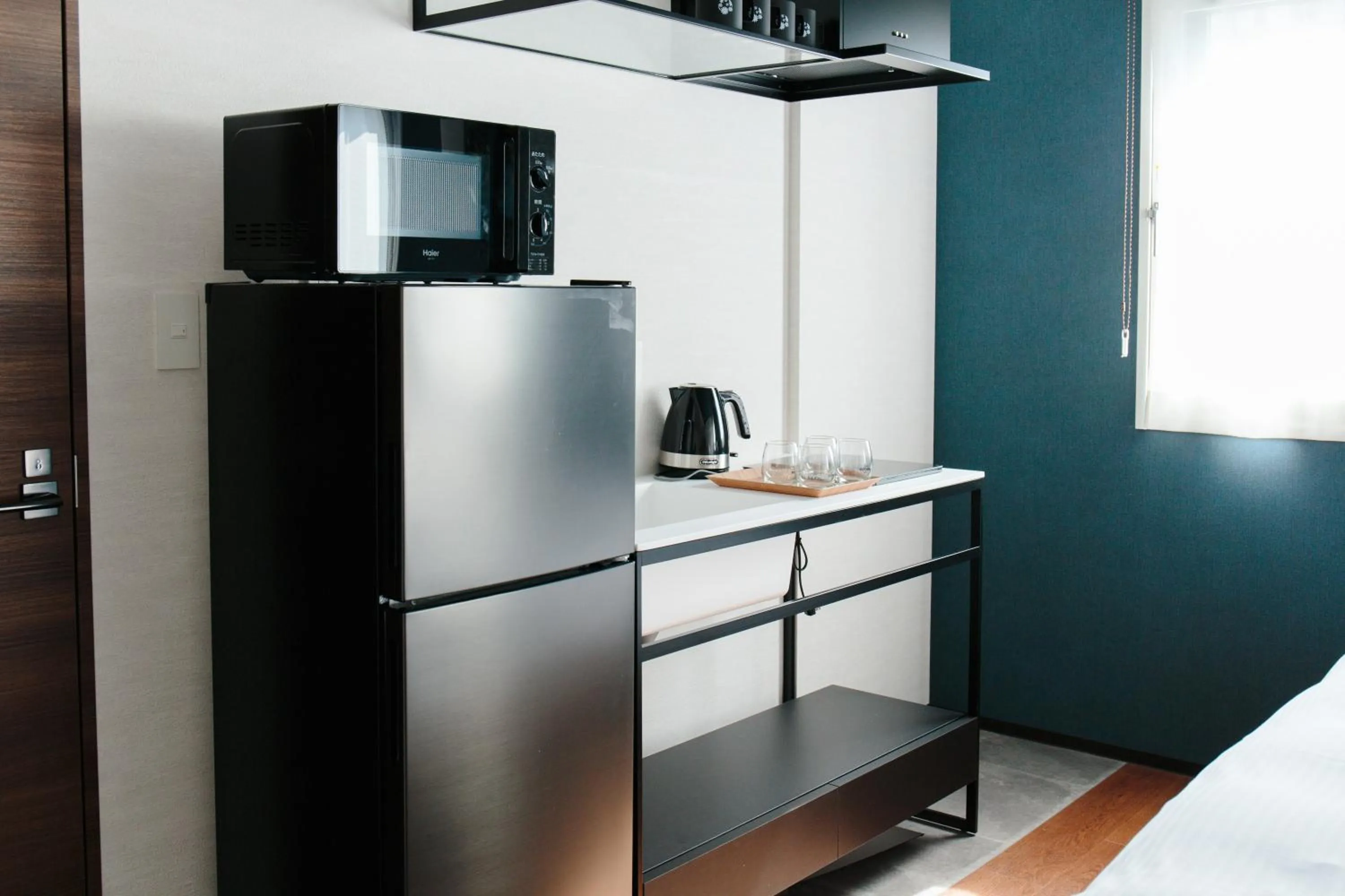 Kitchen or kitchenette in Hotel Potmum Sapporo