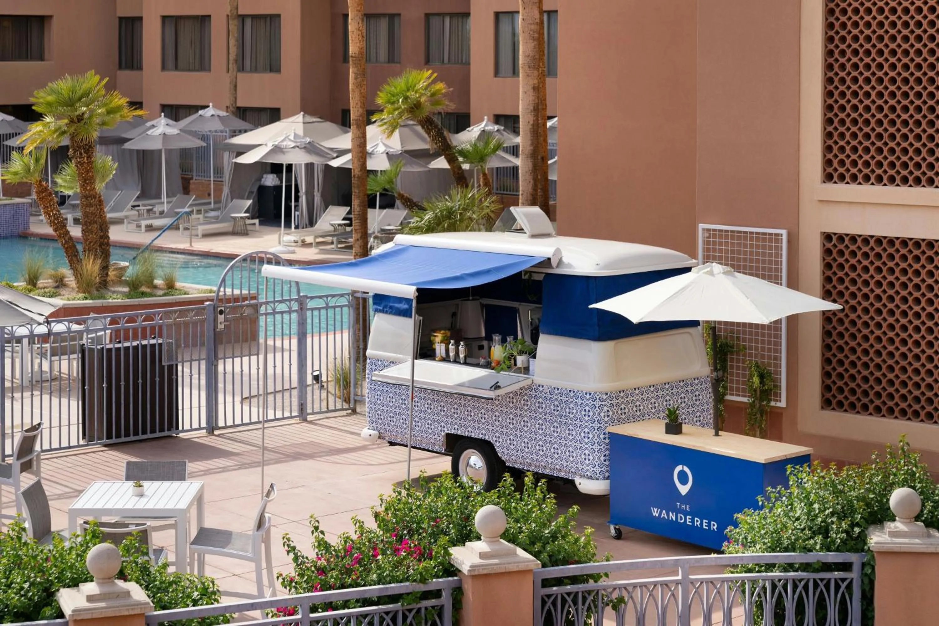 Swimming pool in Scottsdale Marriott at McDowell Mountains
