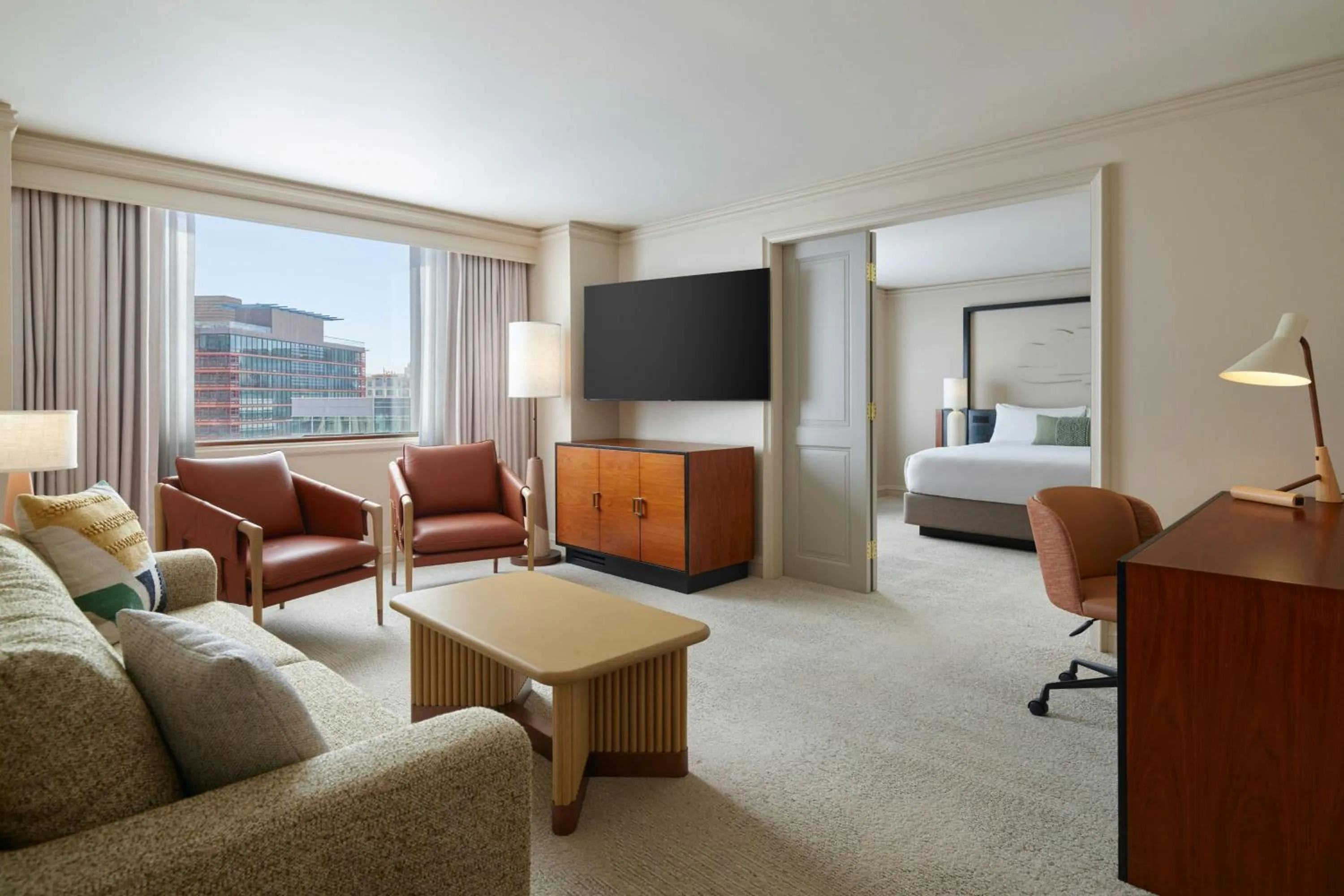 Living room, Bed in The Camby, Autograph Collection