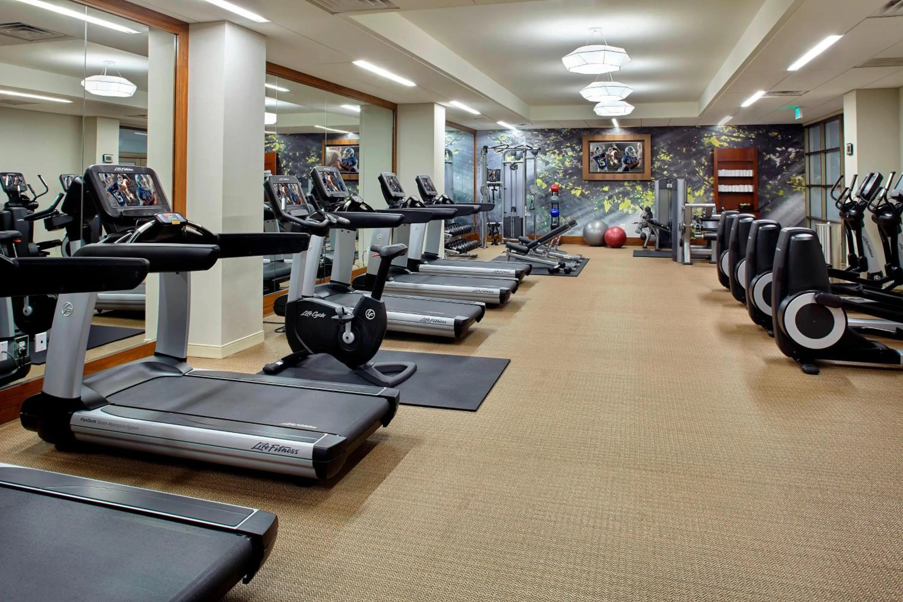Fitness centre/facilities in Raleigh Marriott Crabtree Valley